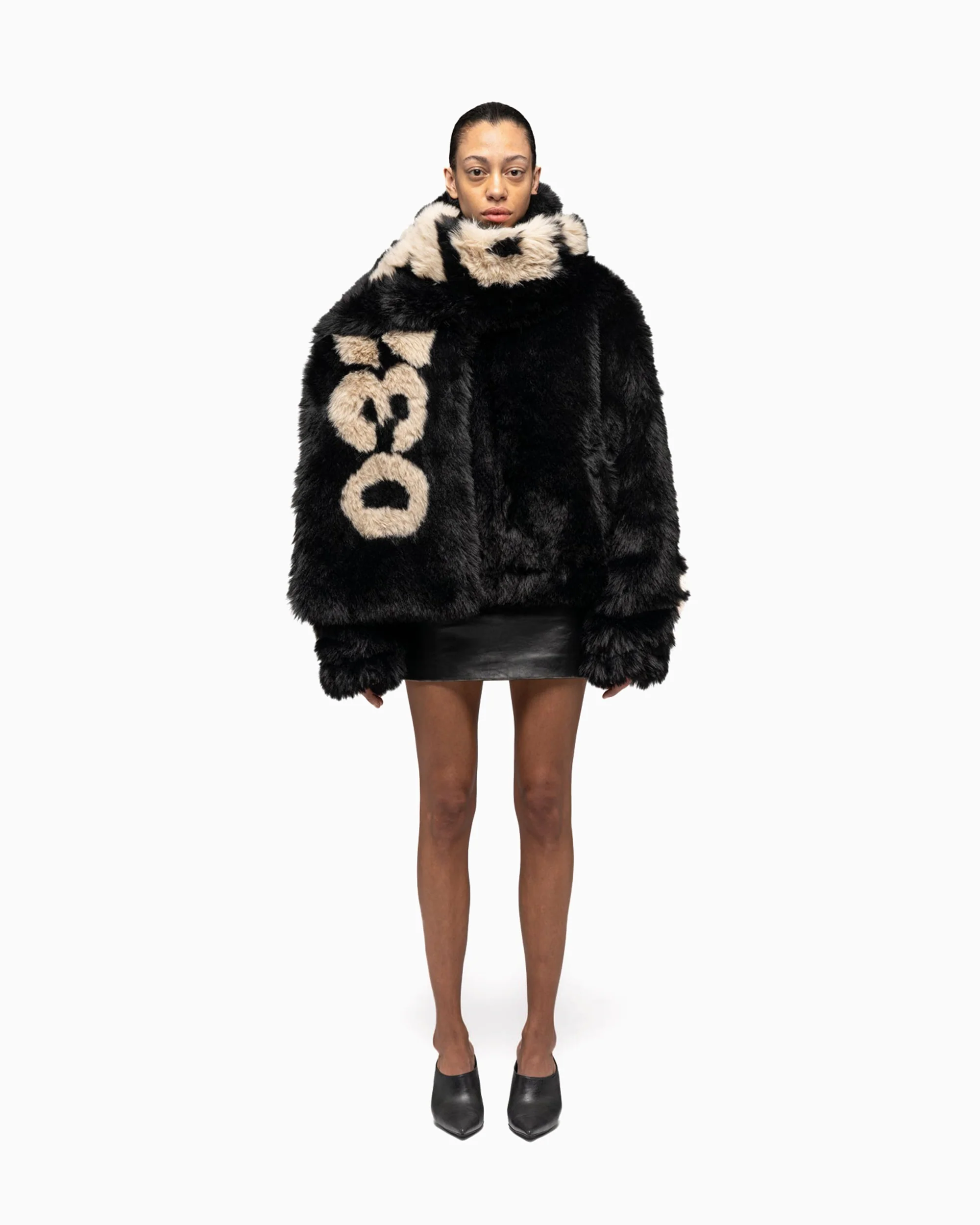 032c Anti-Gauguin Unisex Faux Fur Scarf Unisex Schals Handschuhe - Image 3