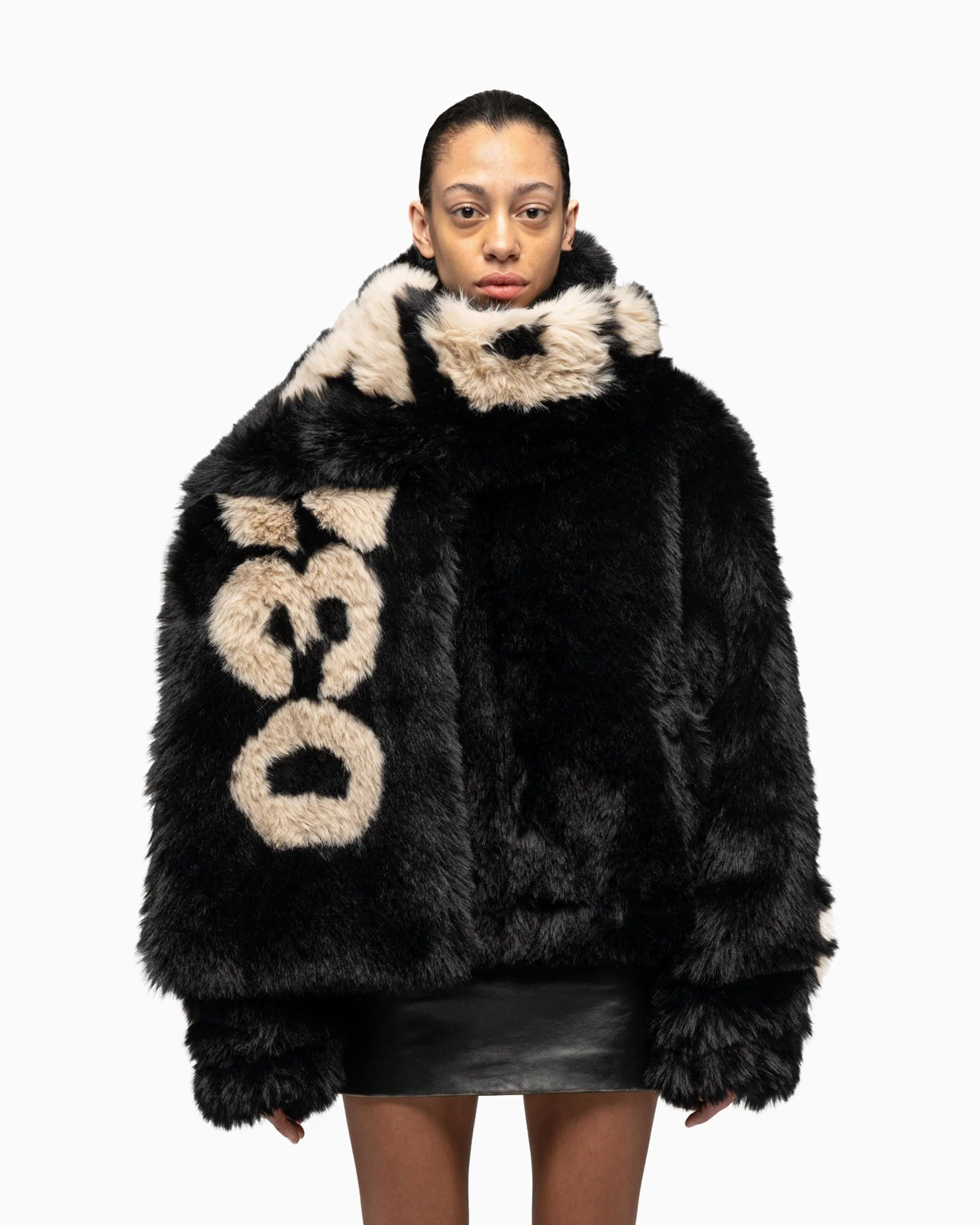 032c Anti-Gauguin Unisex Faux Fur Scarf Unisex Schals Handschuhe - Image 4