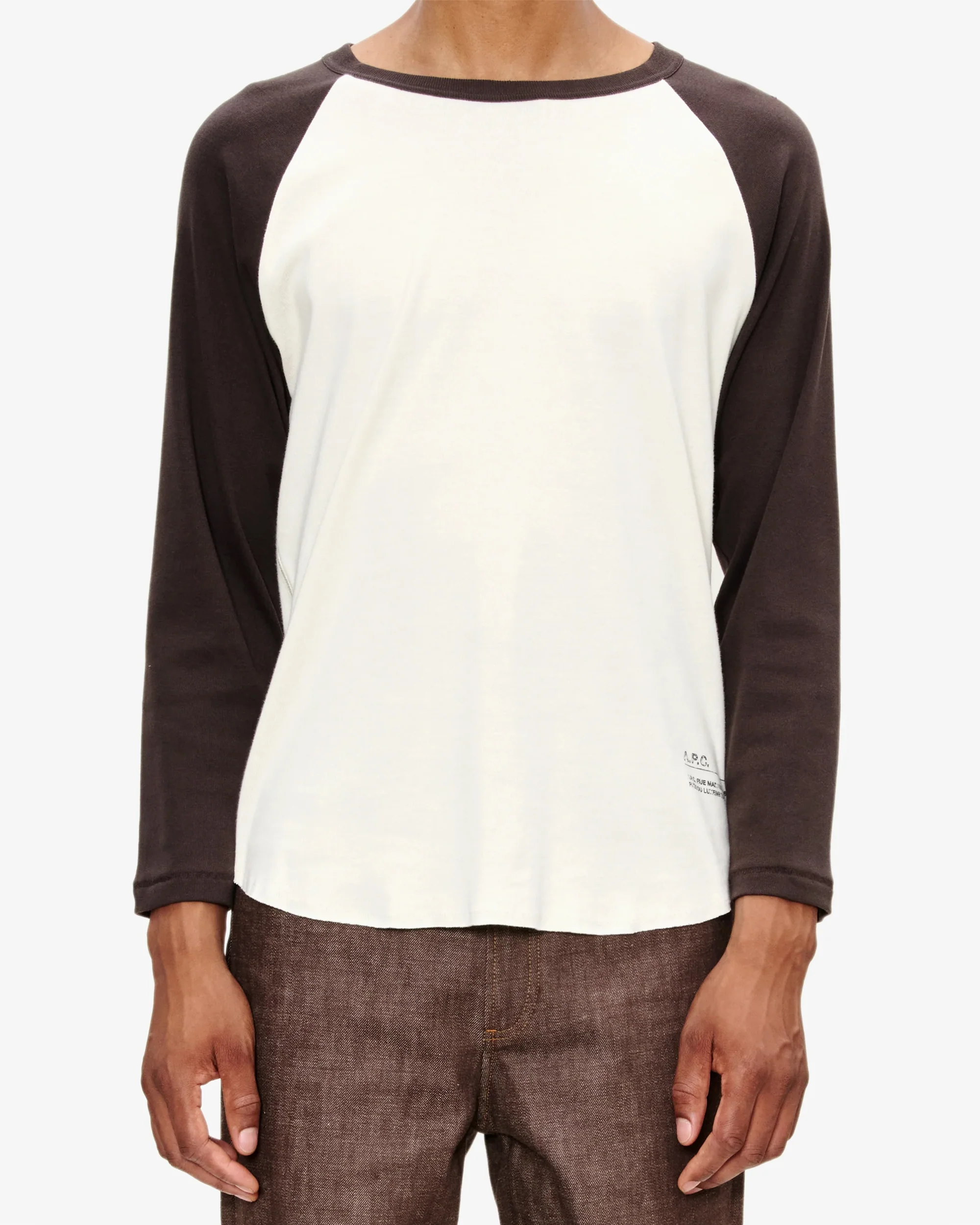 A.P.C. Contrasté Herren-T-Shirt mit halblangen Ärmeln - Image 4