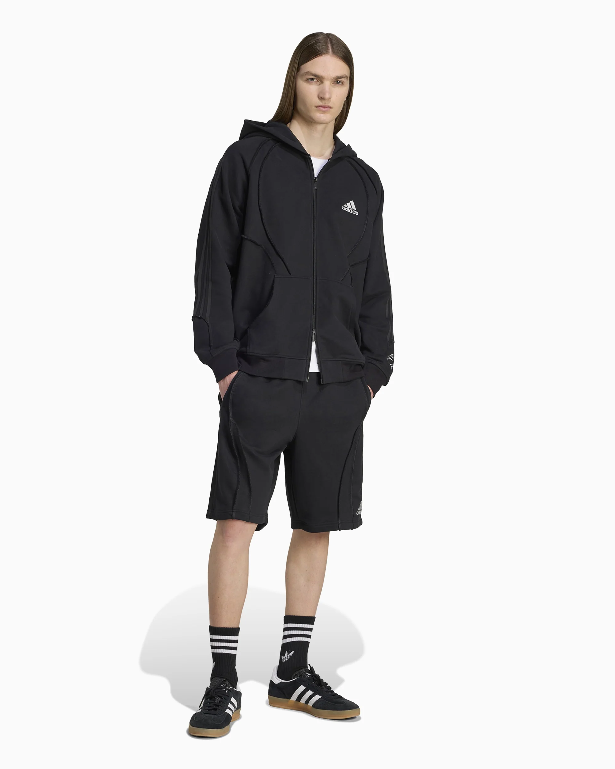 adidas Adilenium Adilenium Teamgeist Relaxed Herren-Sweatshirt mit Reißverschluss - Image 2