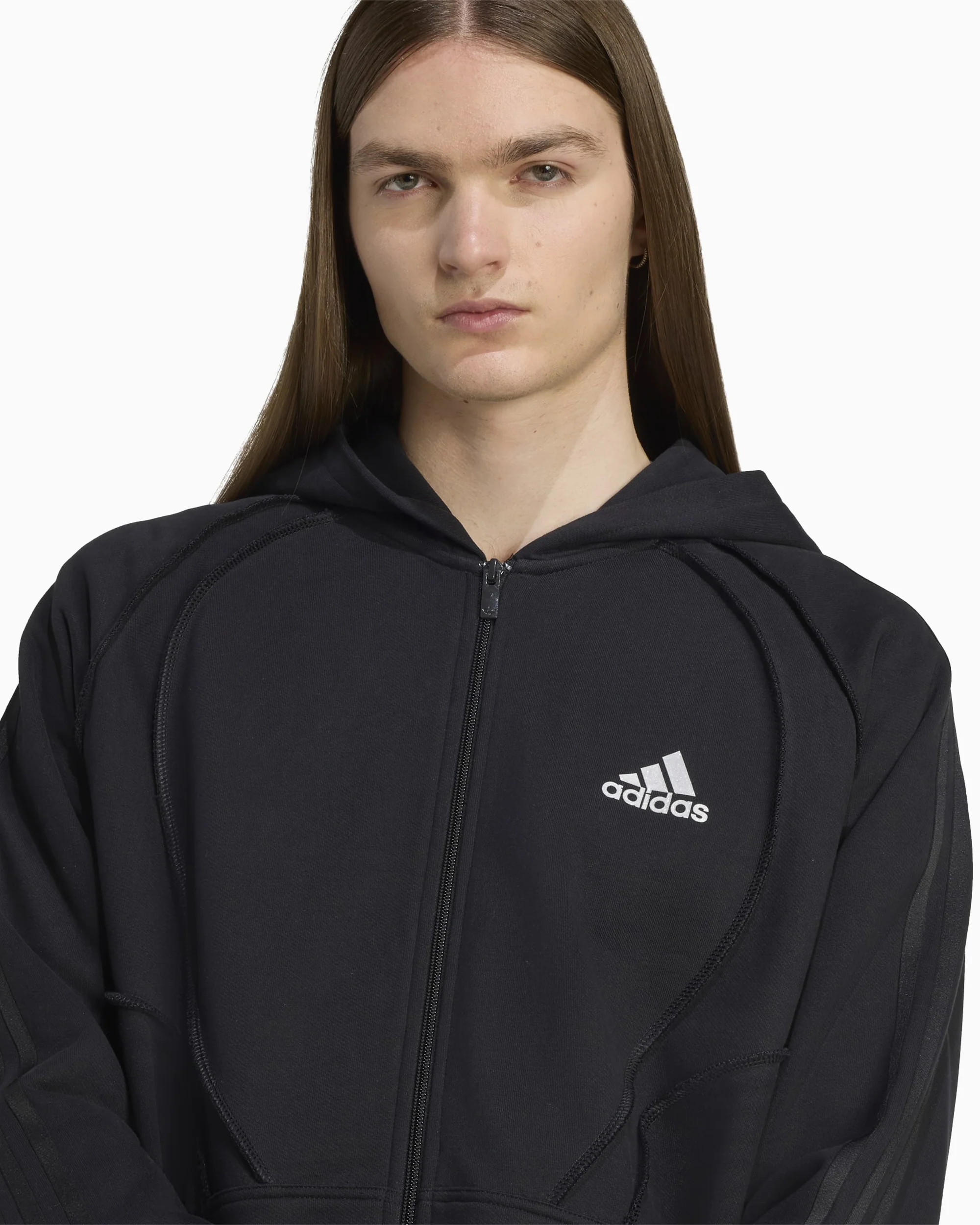 adidas Adilenium Adilenium Teamgeist Relaxed Herren-Sweatshirt mit Reißverschluss - Image 6