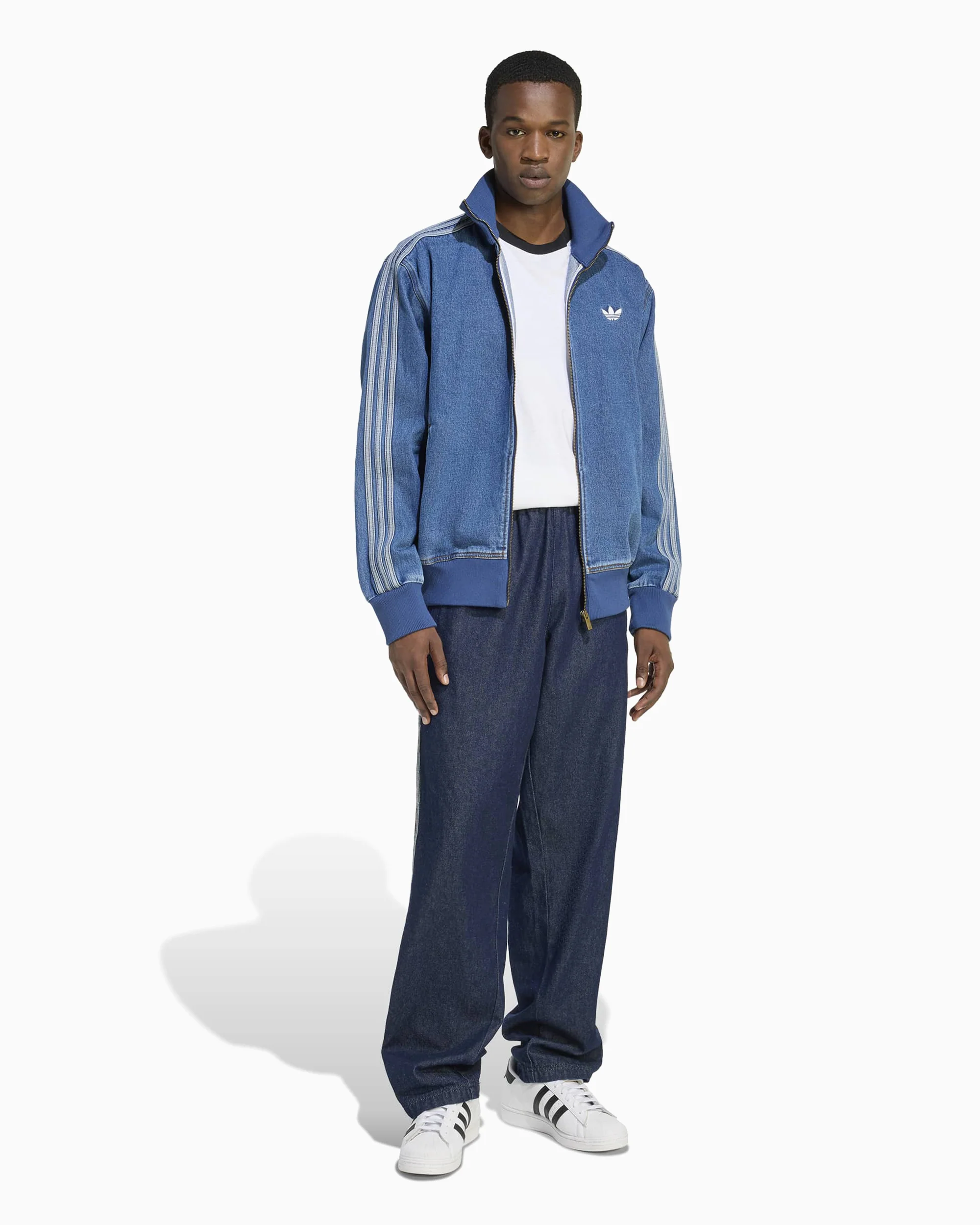 adidas Originals Adicolor Denim Firebird Relaxed Herren-Trainingsjacke - Image 2