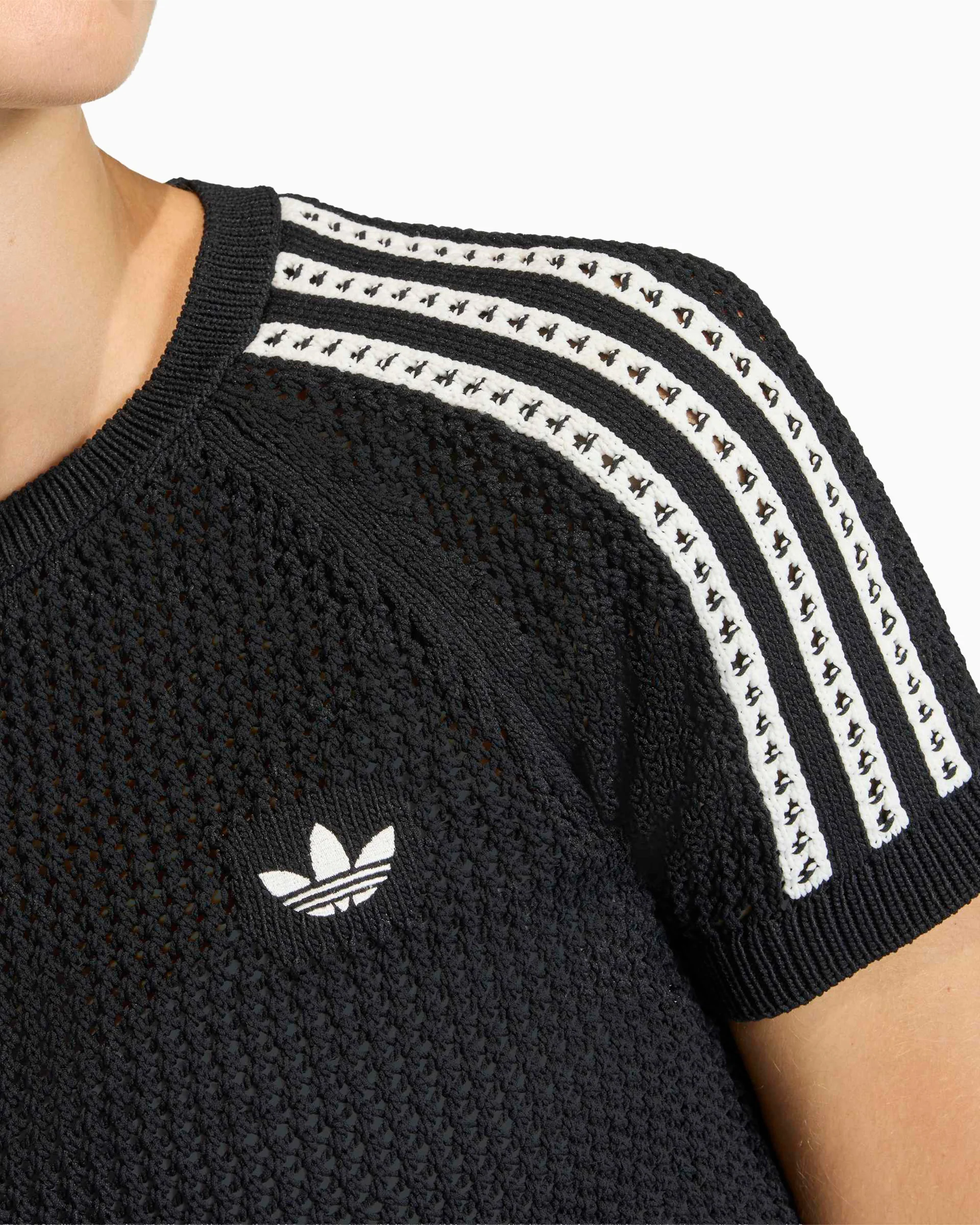 adidas Originals Cali Crochet Crop Damen-T-Shirt - Image 5