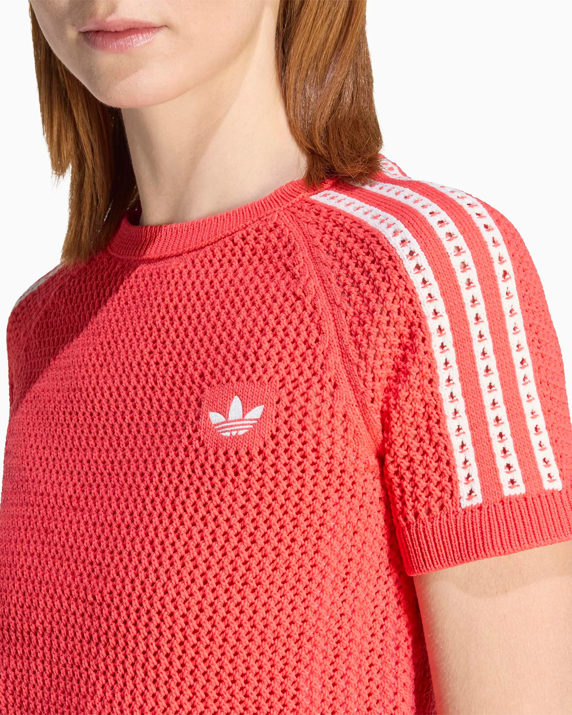 adidas Originals Cali Crochet Crop Damen-T-Shirt - Image 4