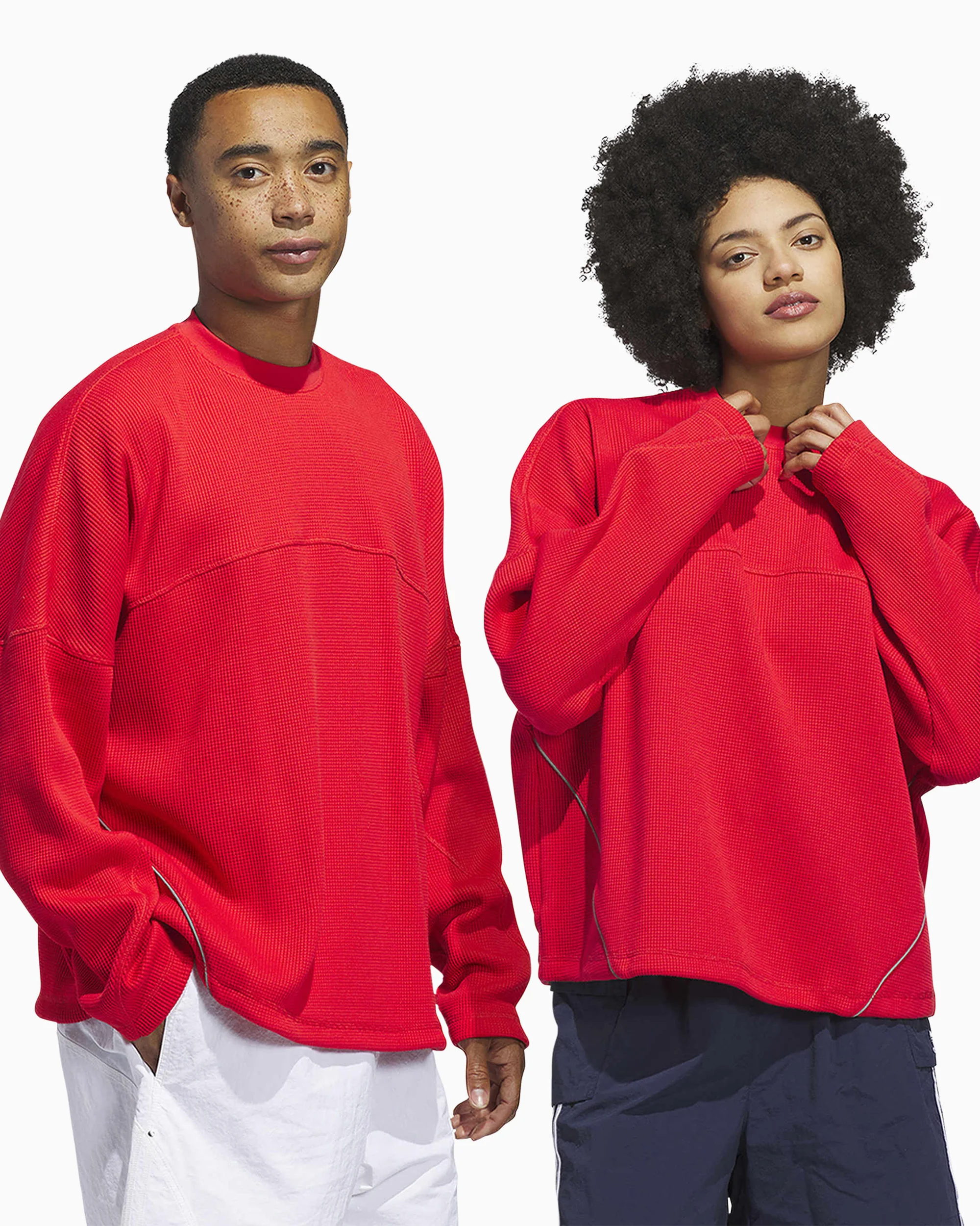 adidas Originals La Cienega Relaxed Unisex T-Shirt mit langen Ärmeln - Image 3