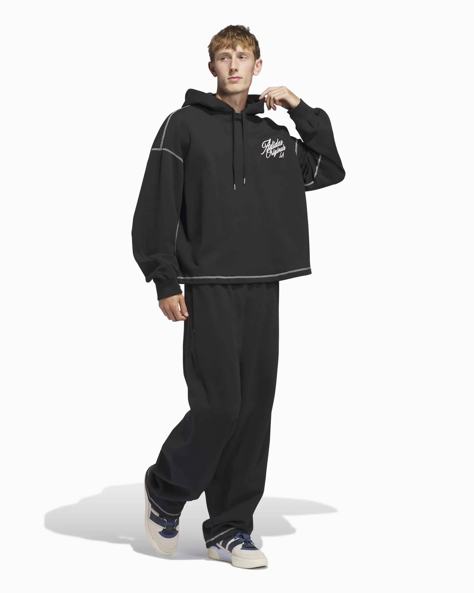 adidas Originals Los Angeles Santa Monica Oversize Unisex Hoodie - Image 2