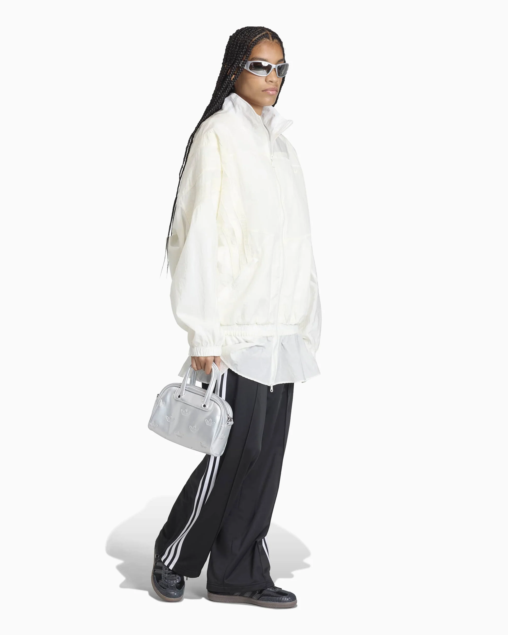 adidas Originals Santiago Oversize Damen-Trainingsjacke mit Logo - Image 3