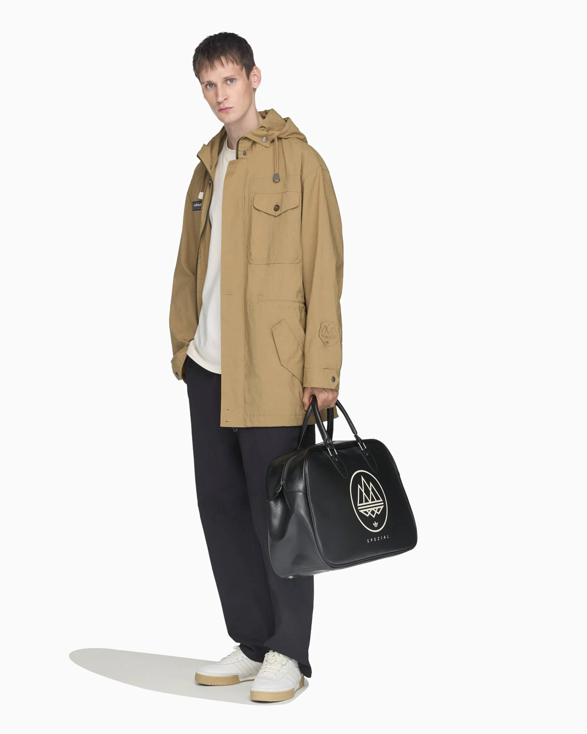 adidas Originals SPZL Parka Longridge Herren-Leichte Jacke mit Logo - Image 2