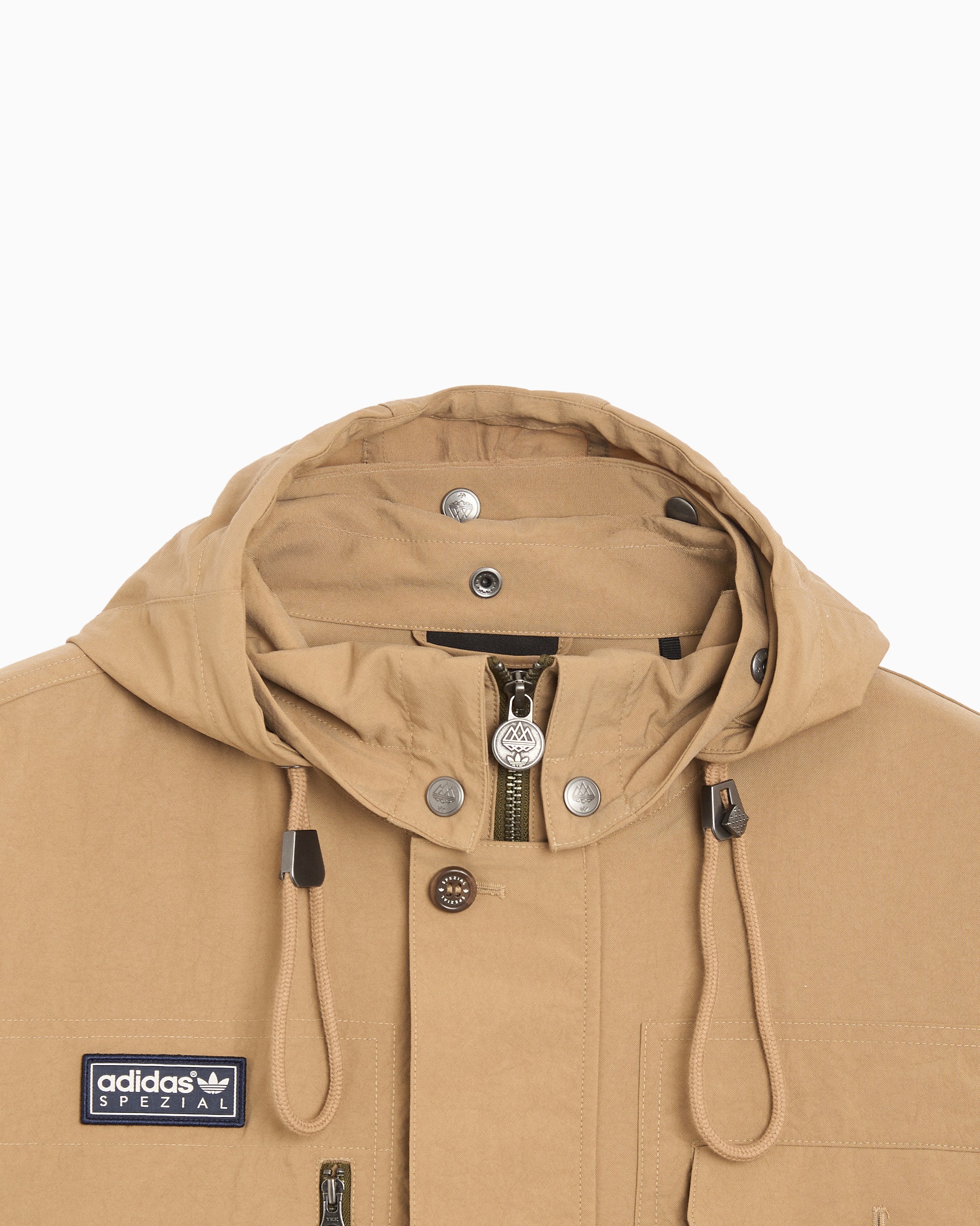 adidas Originals SPZL Parka Longridge Herren-Leichte Jacke mit Logo - Image 8