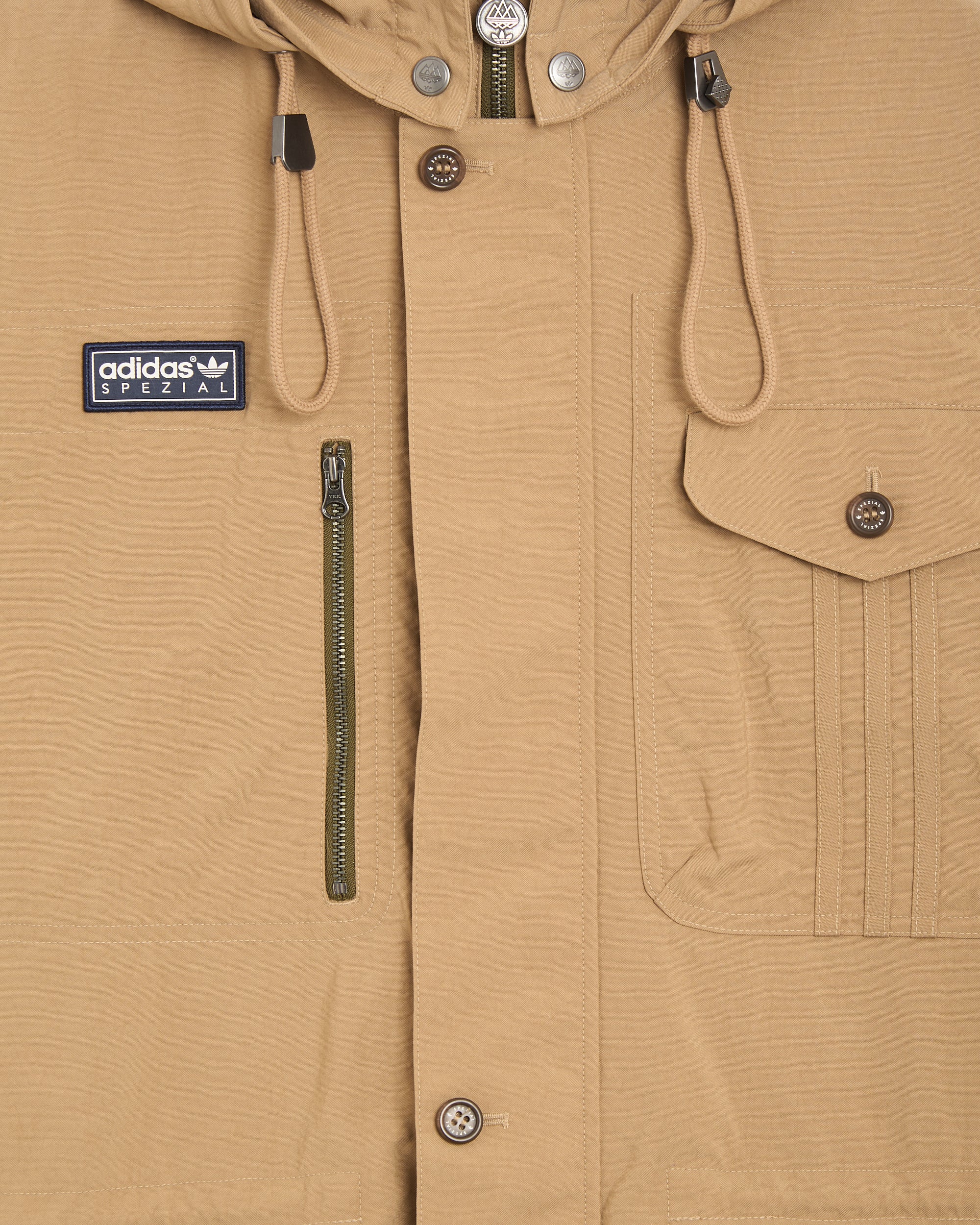 adidas Originals SPZL Parka Longridge Herren-Leichte Jacke mit Logo - Image 9