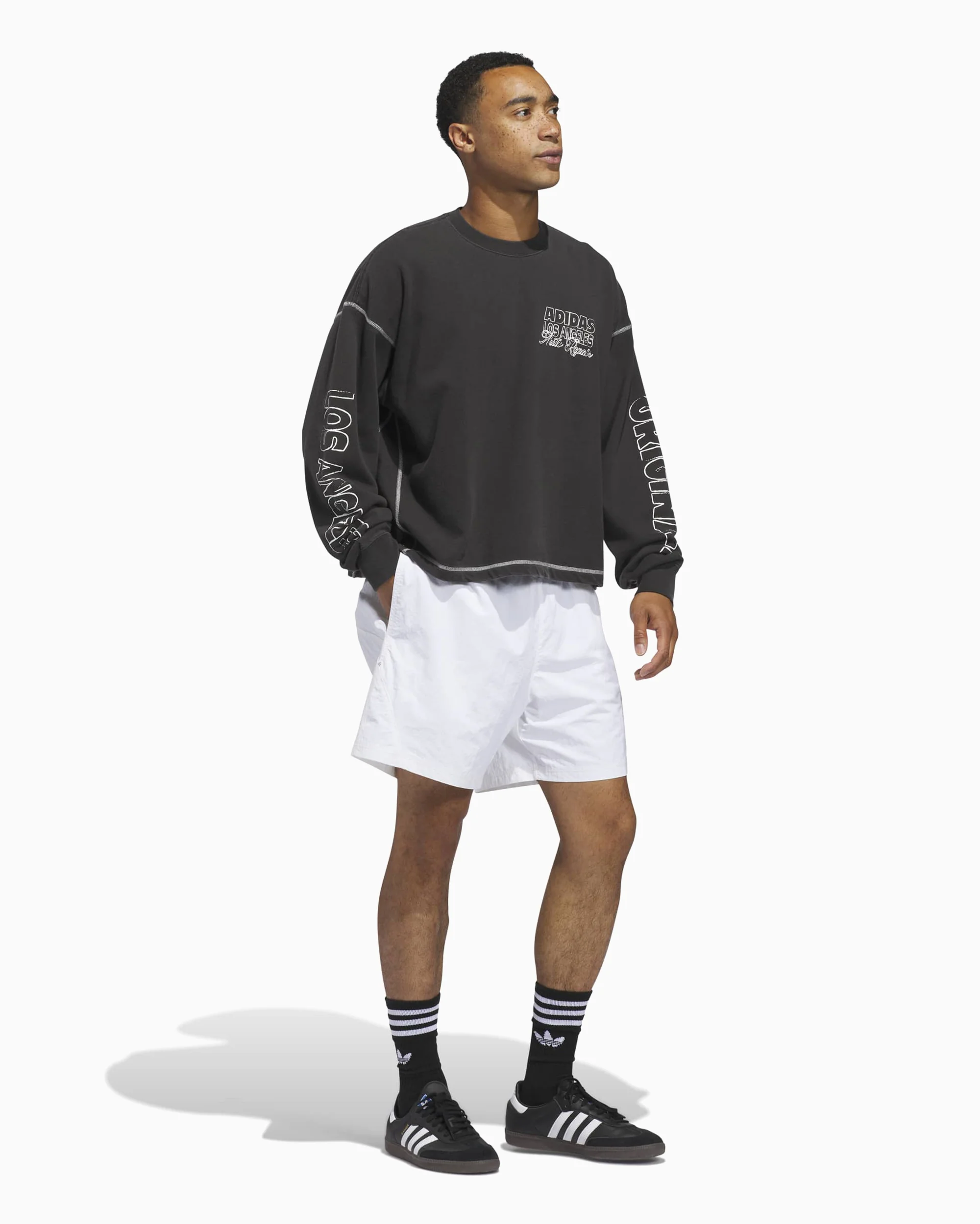 adidas Originals Wilshire Los Angeles Unisex T-Shirt mit langen Ärmeln - Image 2