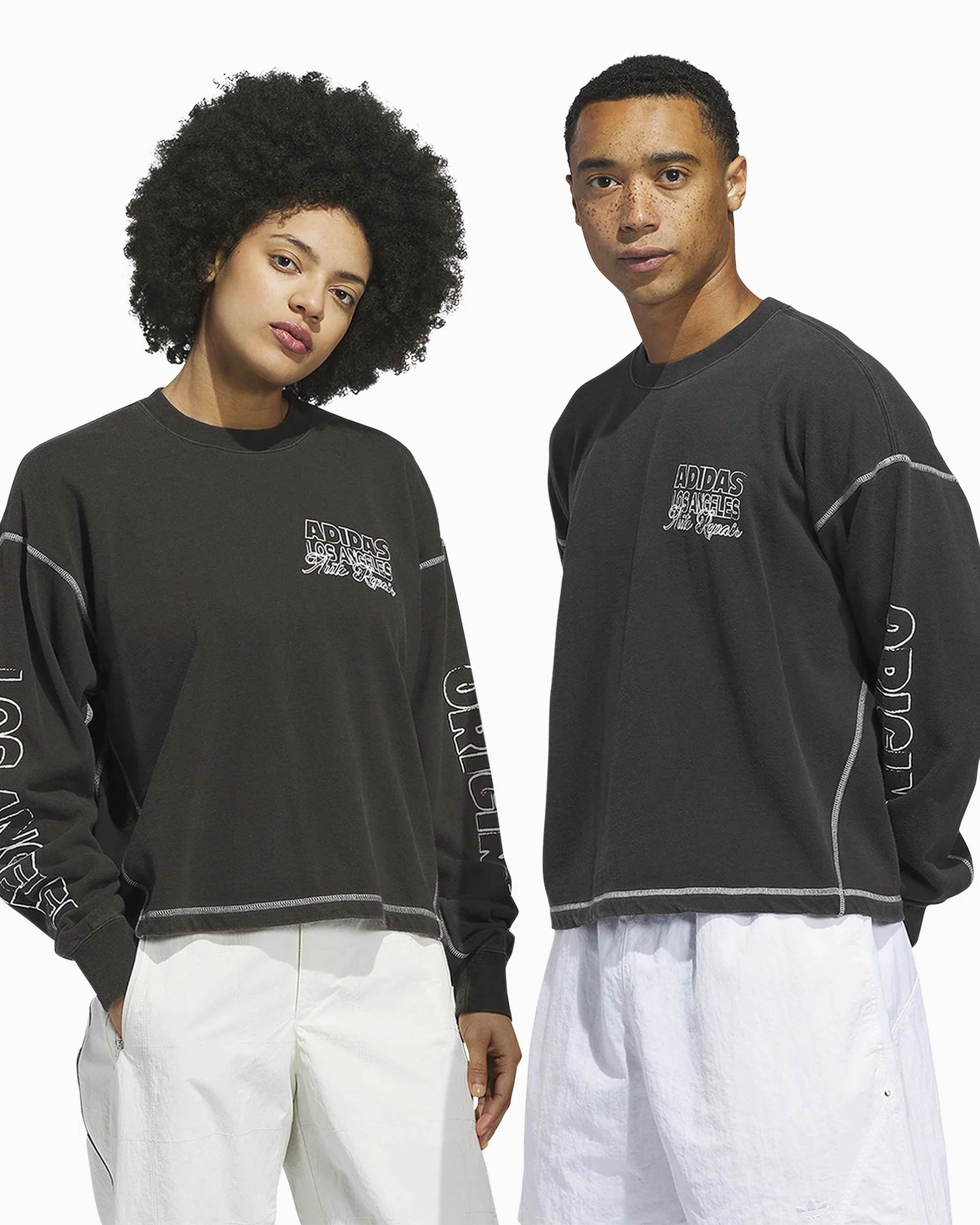 adidas Originals Wilshire Los Angeles Unisex T-Shirt mit langen Ärmeln - Image 3