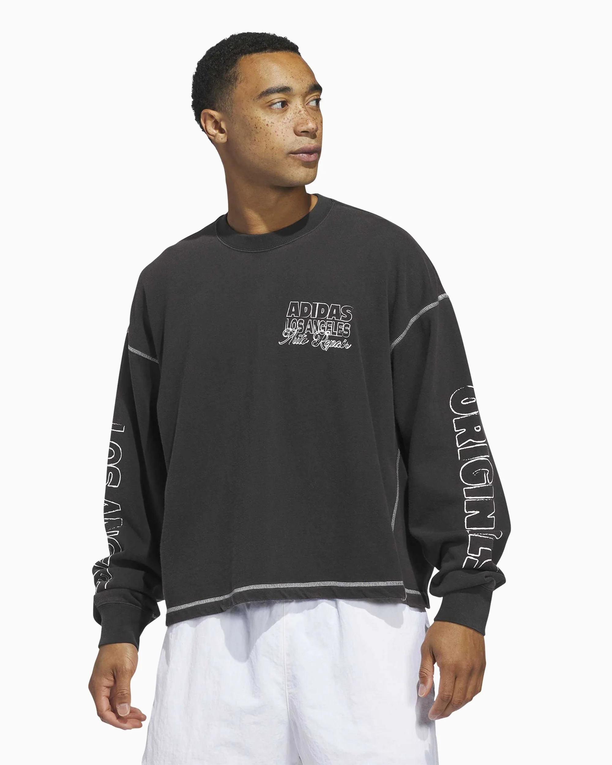 adidas Originals Wilshire Los Angeles Unisex T-Shirt mit langen Ärmeln - Image 4