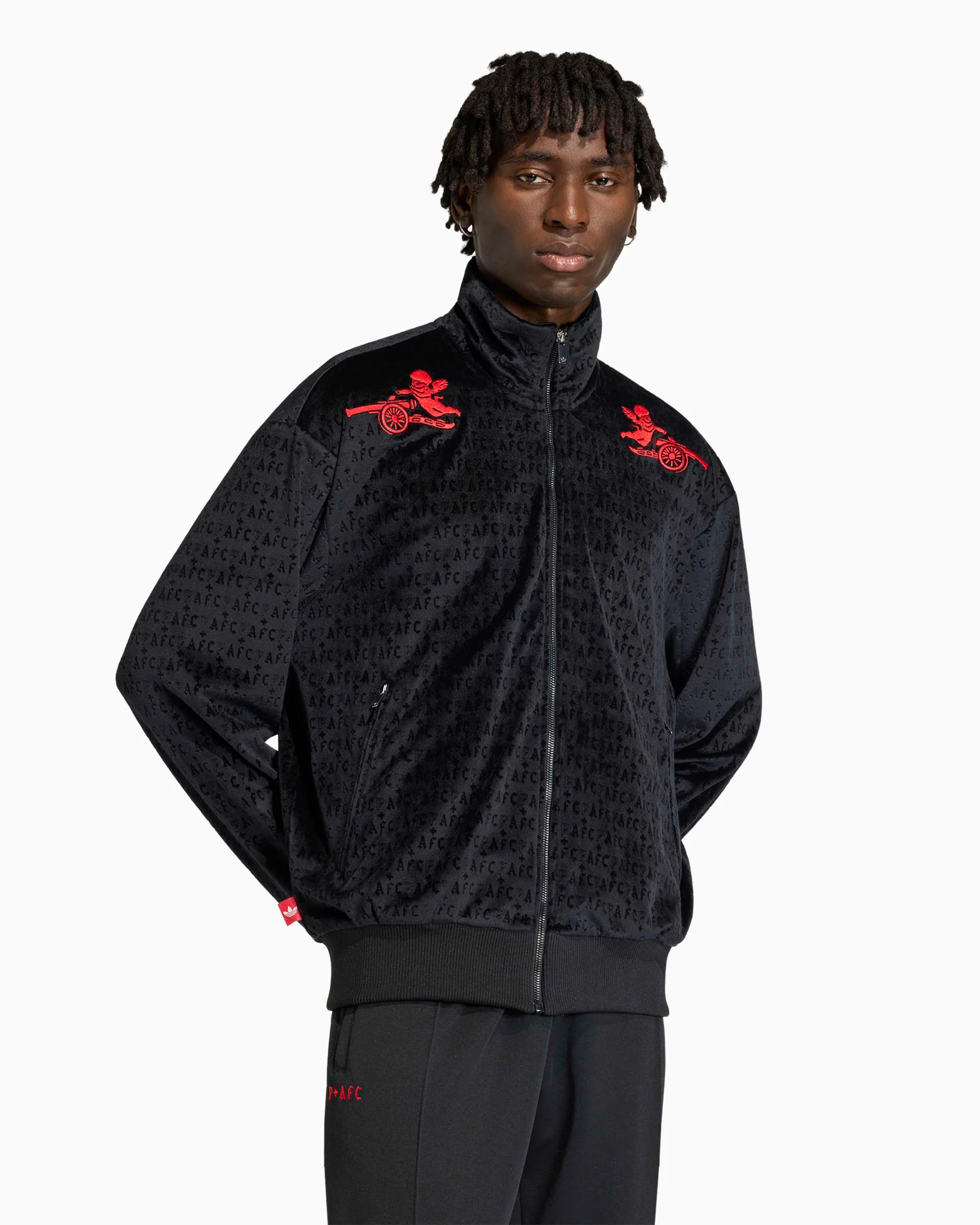 adidas Originals x Arsenal FC x Places+Faces 25/26 Herren-Sweatshirt mit Reißverschluss mit bestickt - Image 2