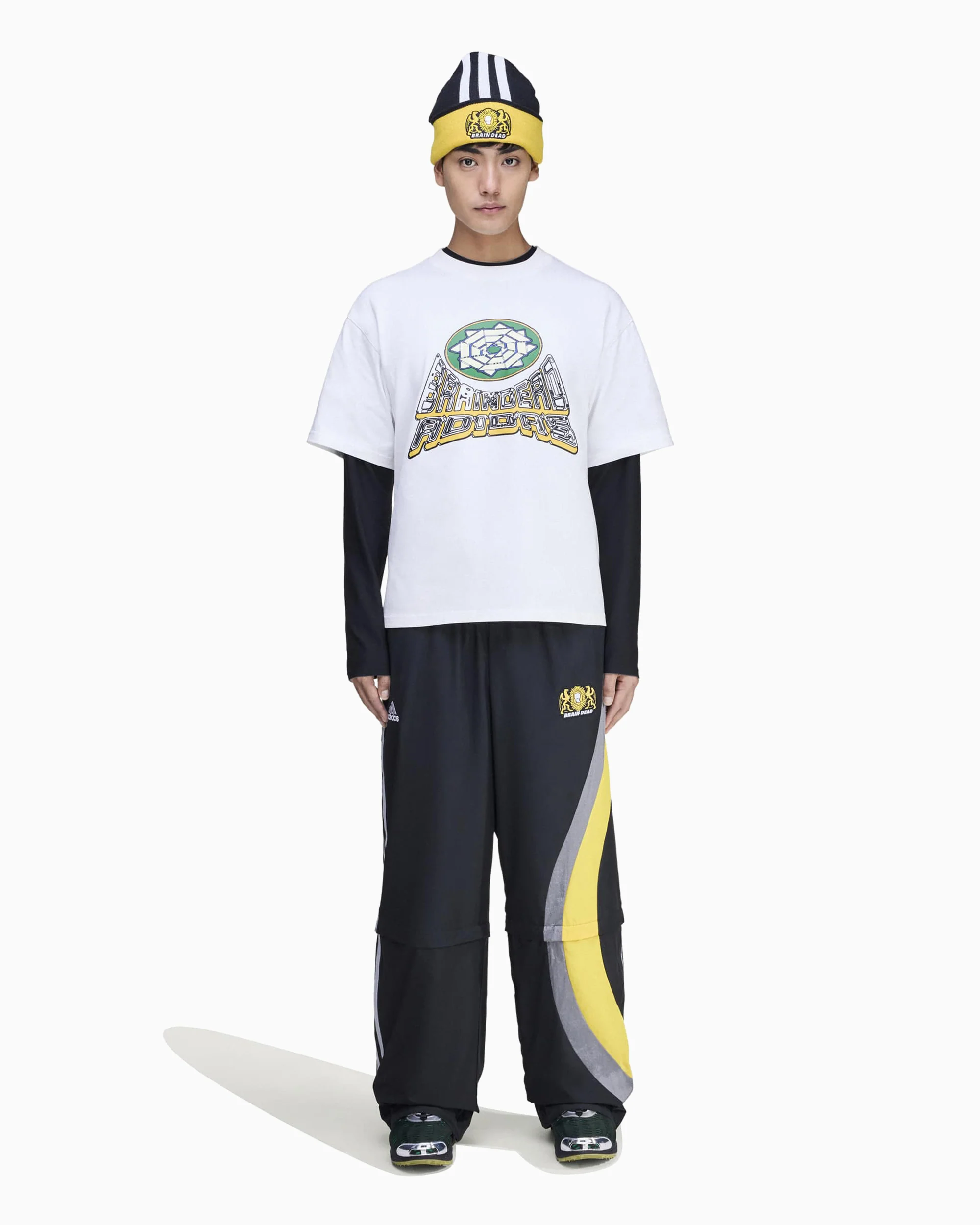 adidas Originals x Brain Dead Abnehmbar Relaxed Unisex Sweathose - Image 3