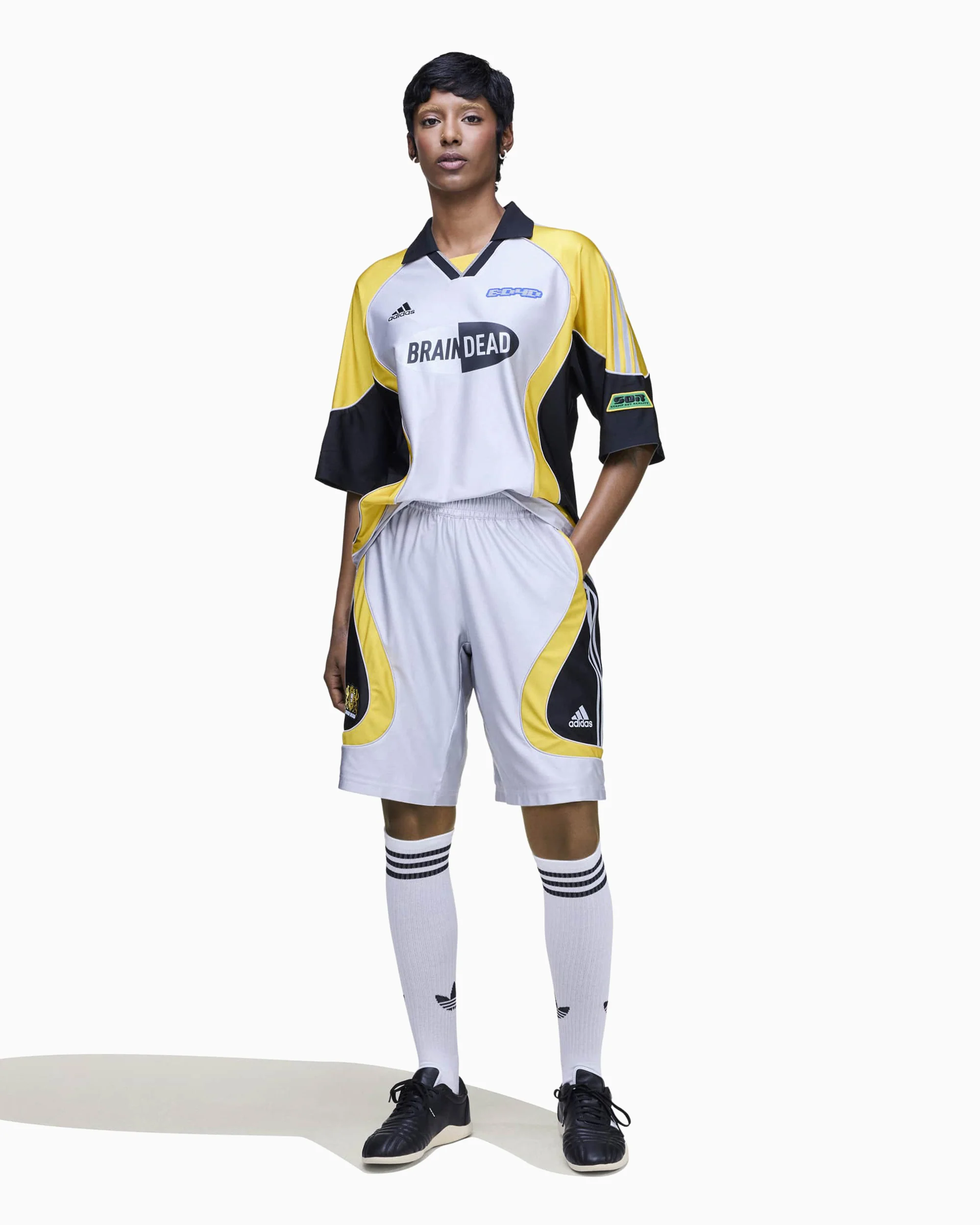 adidas Originals x Brain Dead Oversize Unisex Shorts - Image 2
