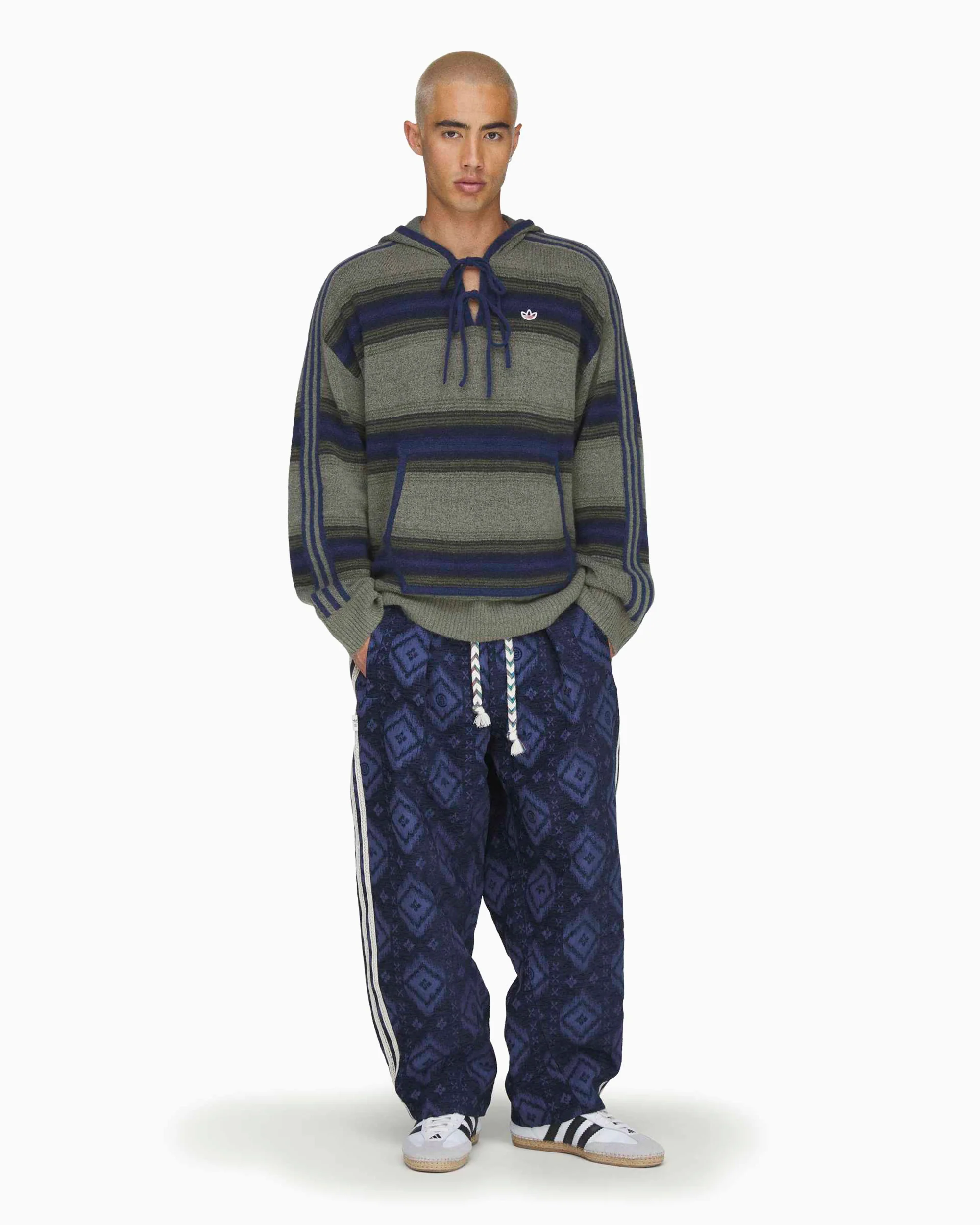adidas Originals x CLOT Baja Unisex Hoodie mit Streifen - Image 3