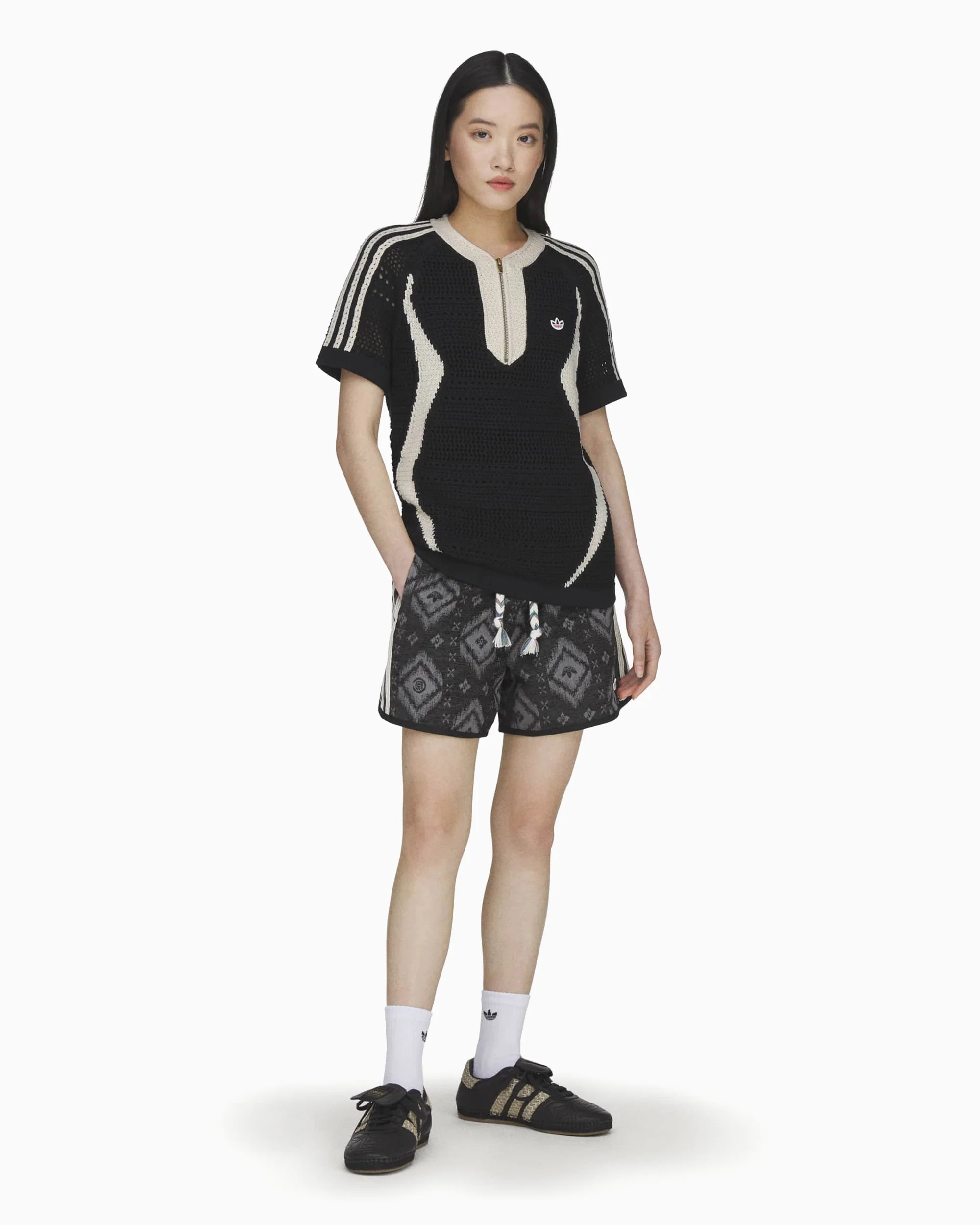 adidas Originals x CLOT Heritage Print Unisex Shorts - Image 5