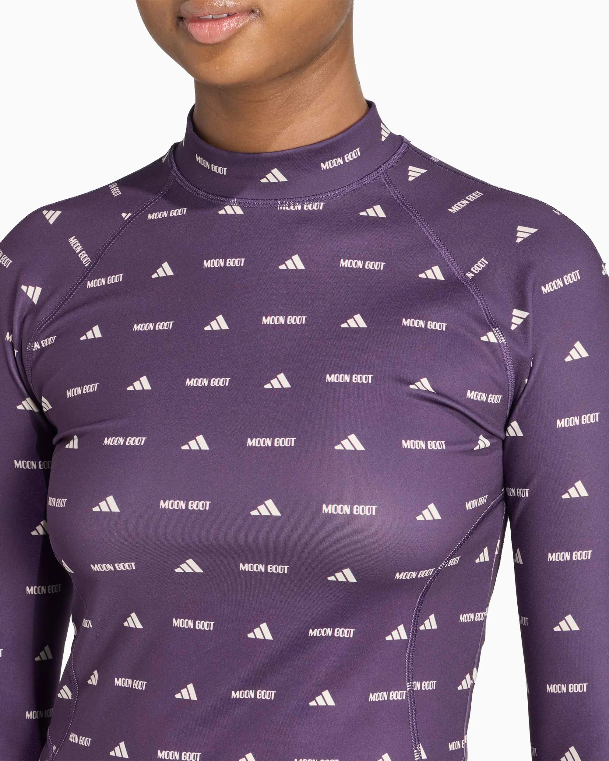 adidas Originals x Moon Boot Slim Damen-T-Shirt mit Logo und mit langen Ärmeln - Image 4