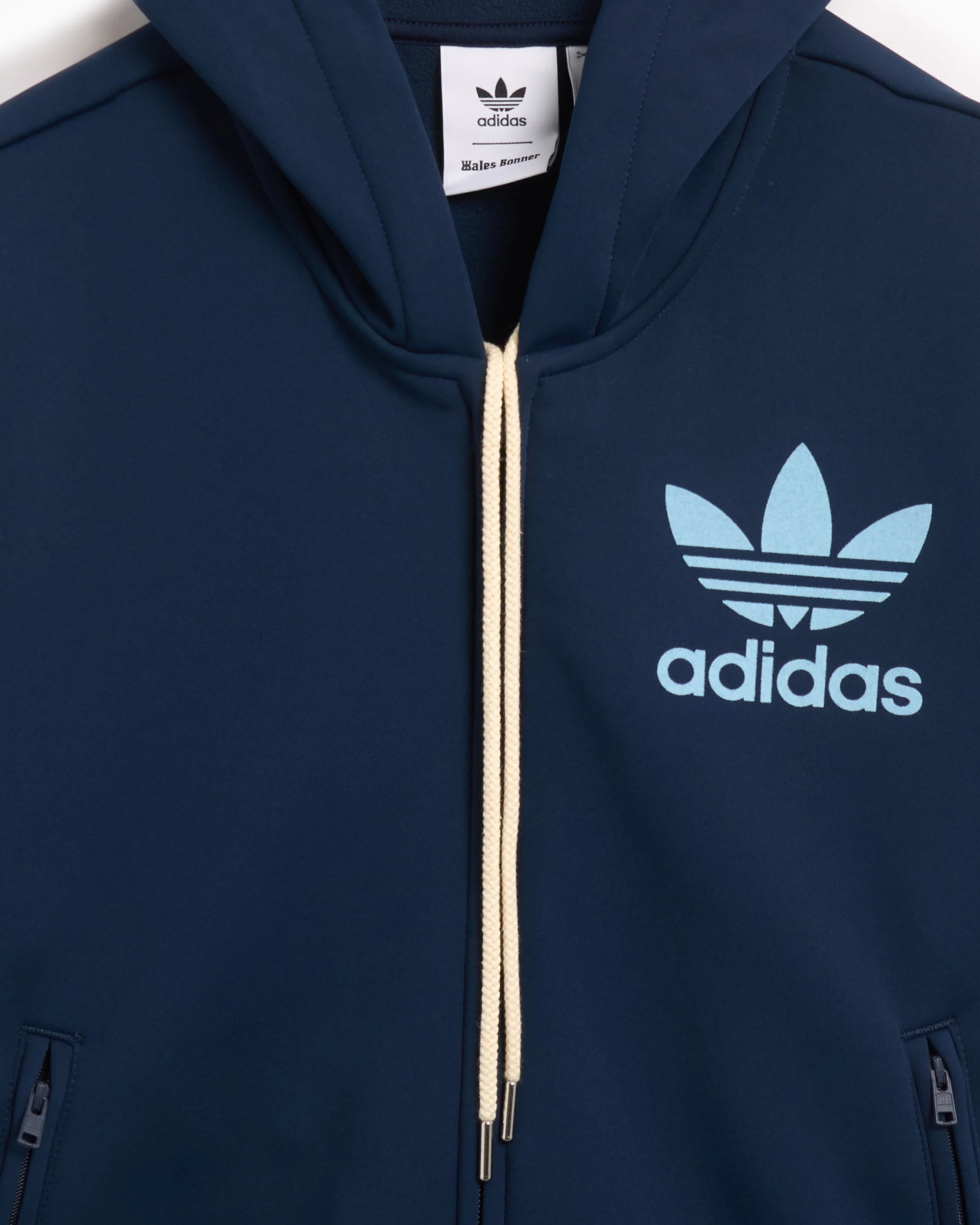 X Wales Bonner adidas Originals x Wales Bonner Men's Track Hoodie Herren-Sweatshirt mit Reißverschluss - Image 5