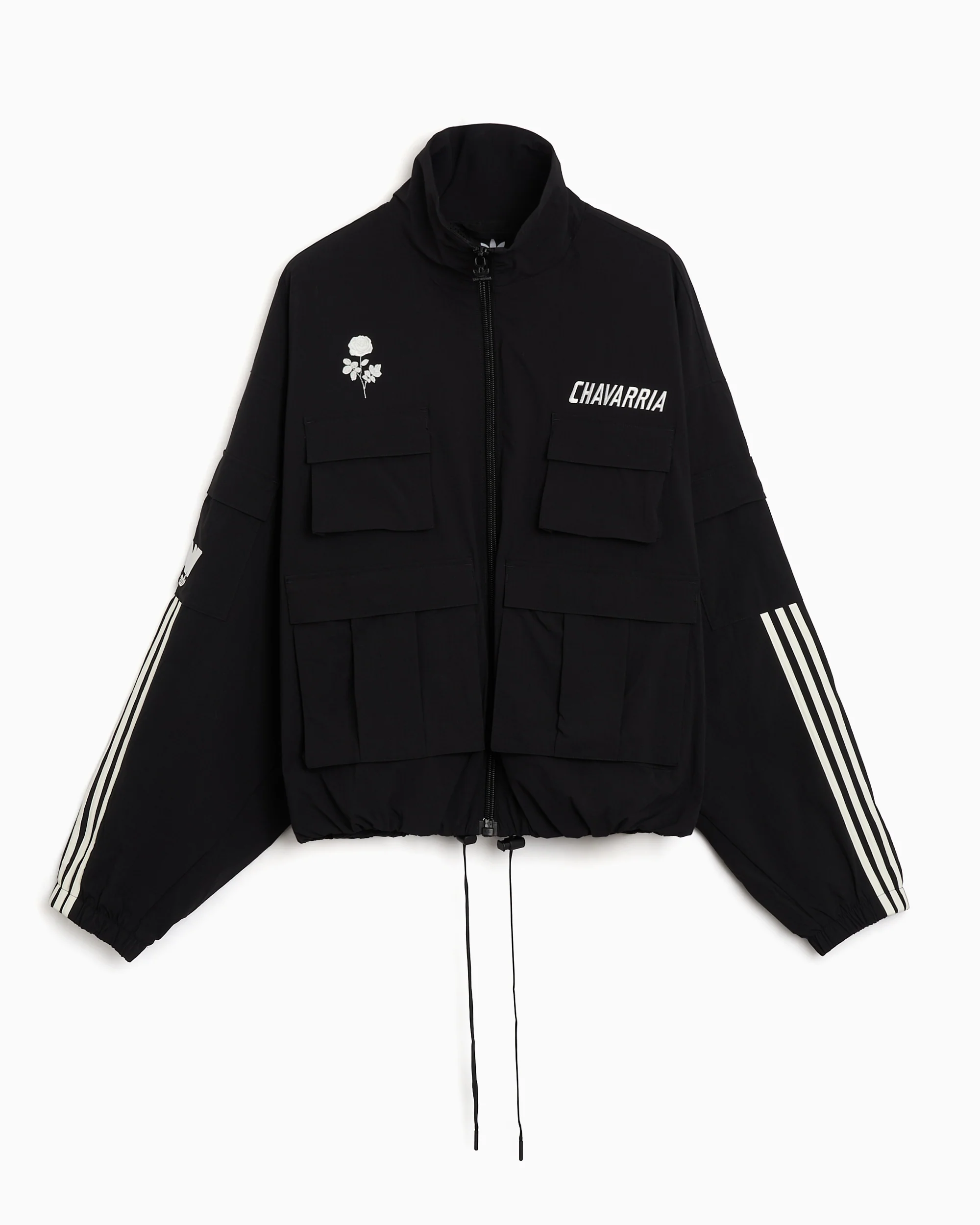 adidas Originals x Willy Chavarria Cargo Relaxed Herren-Trainingsjacke mit Logo