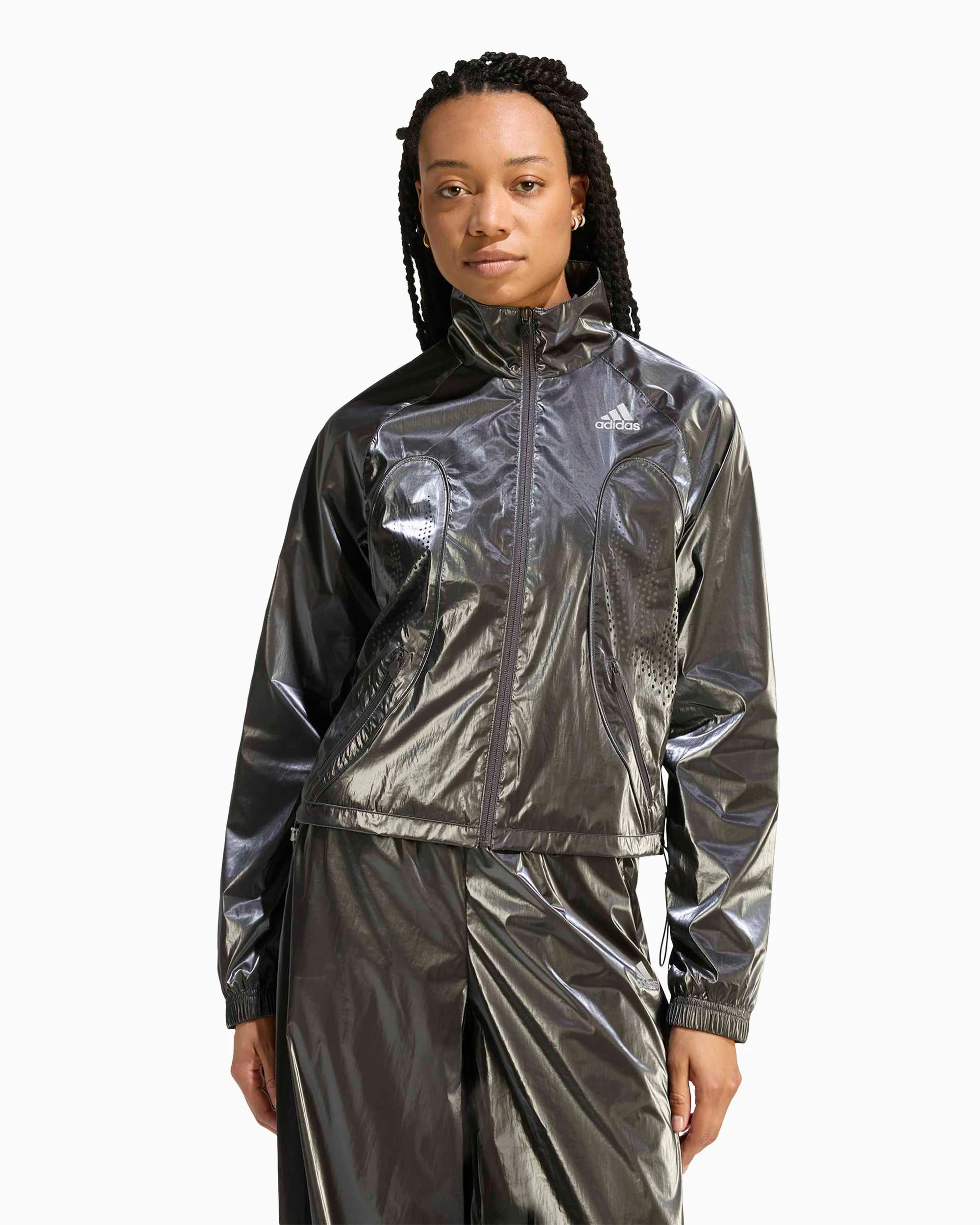 adidas Performance F50 Boxy Damen-Trainingsjacke mit Logo - Image 3