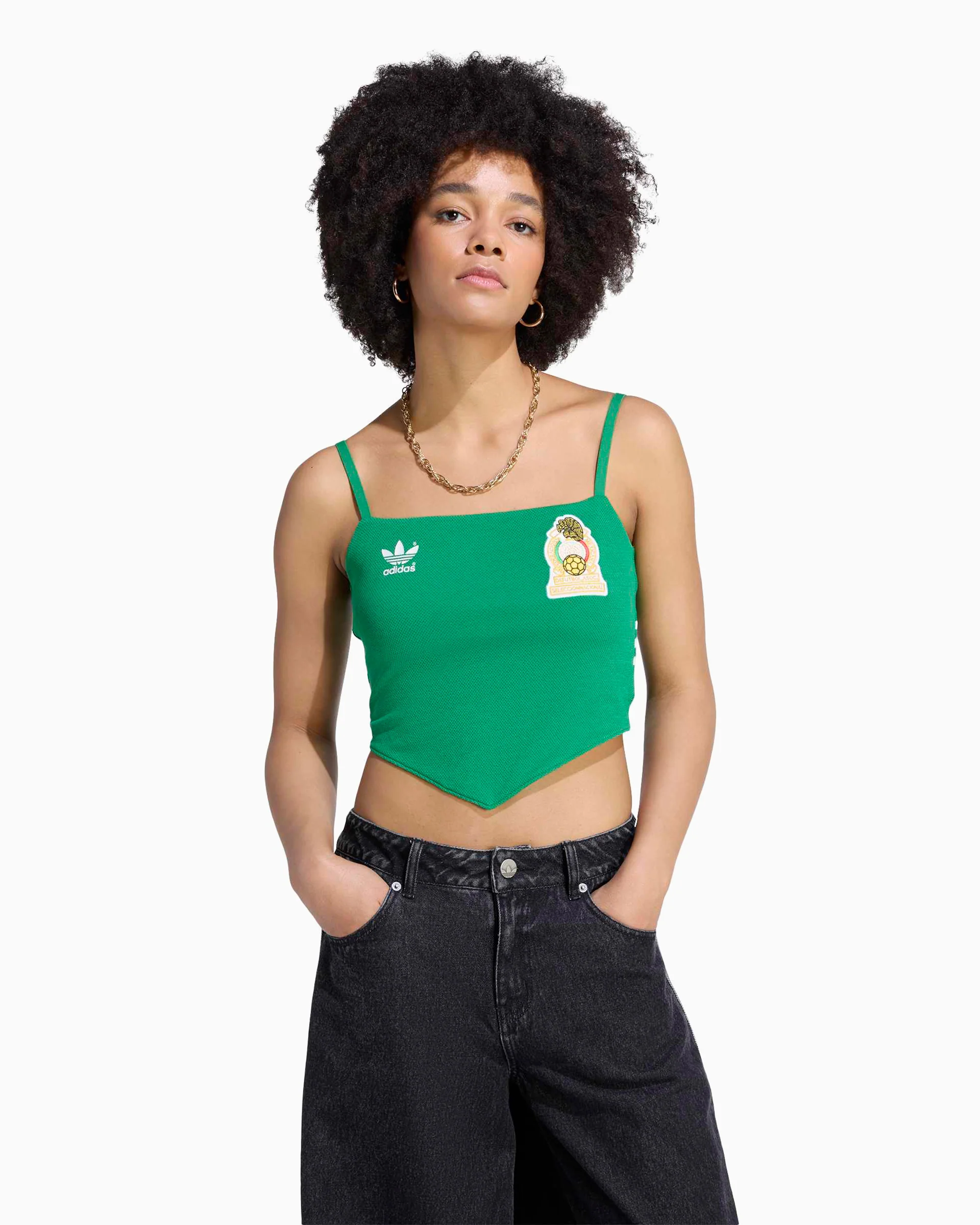 adidas Originals Mexico Reconstructed Crop Damen-T-Shirt - Image 3