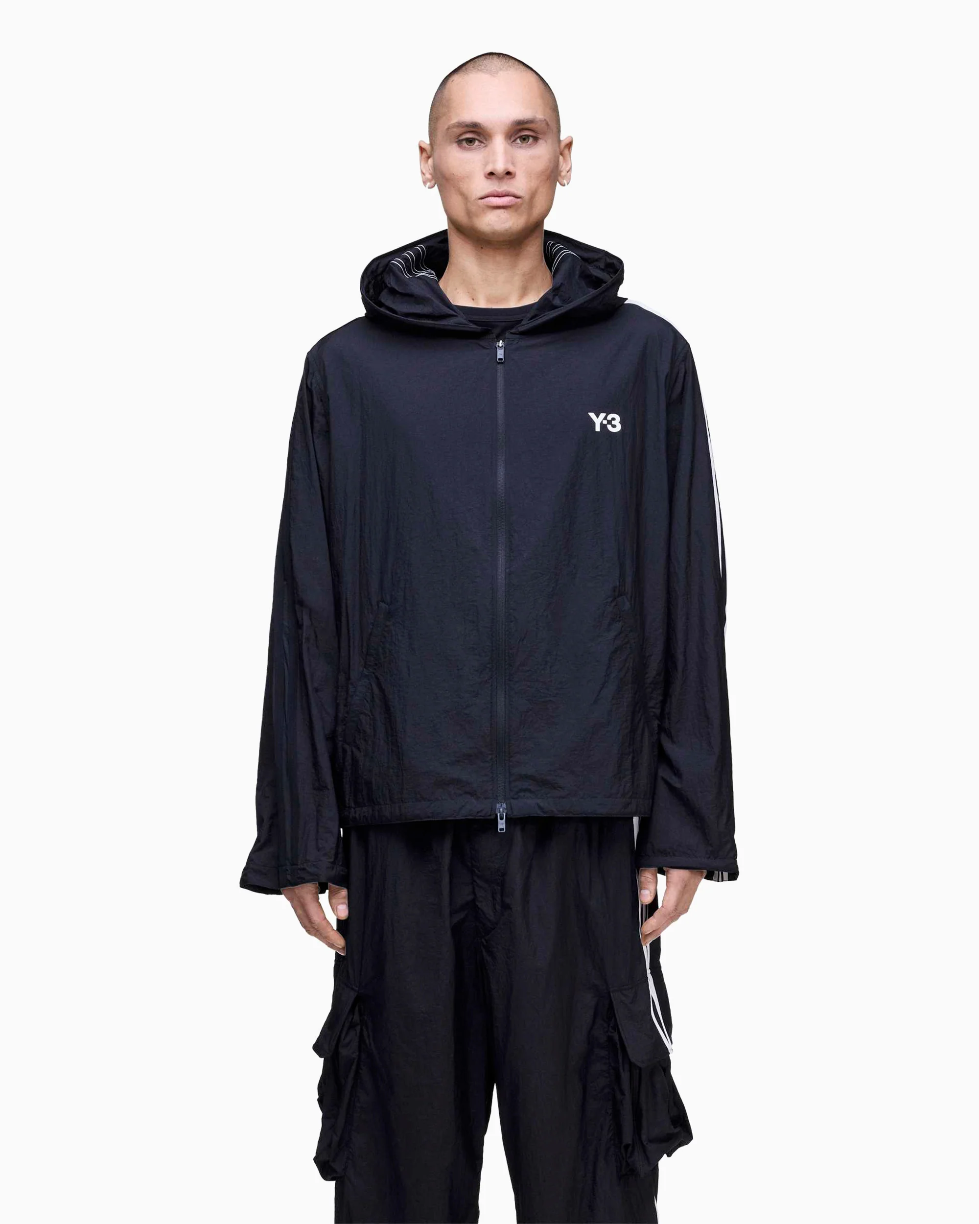adidas Y-3 Nylon Wired Relaxed Herren-Leichte Jacke mit Logo - Image 3