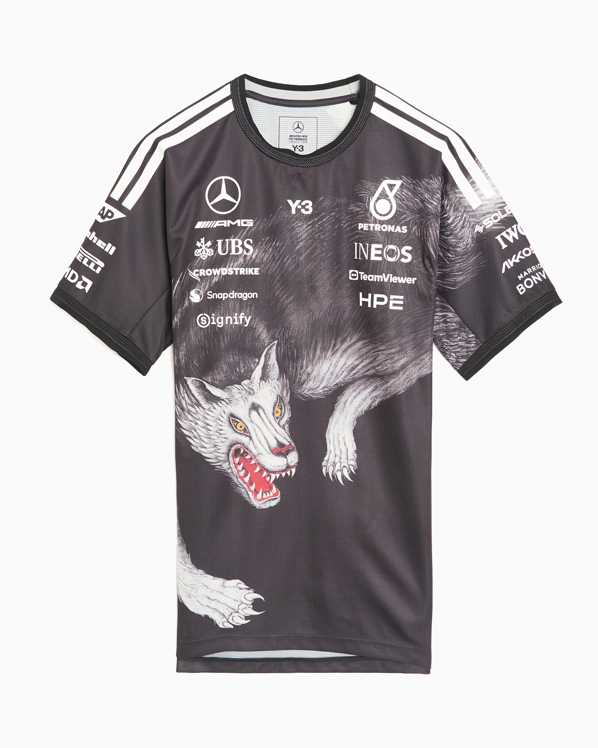 adidas Y-3 x Mercedes AMG Petronas Team F1 "Driver" Unisex T-Shirt mit Grafik