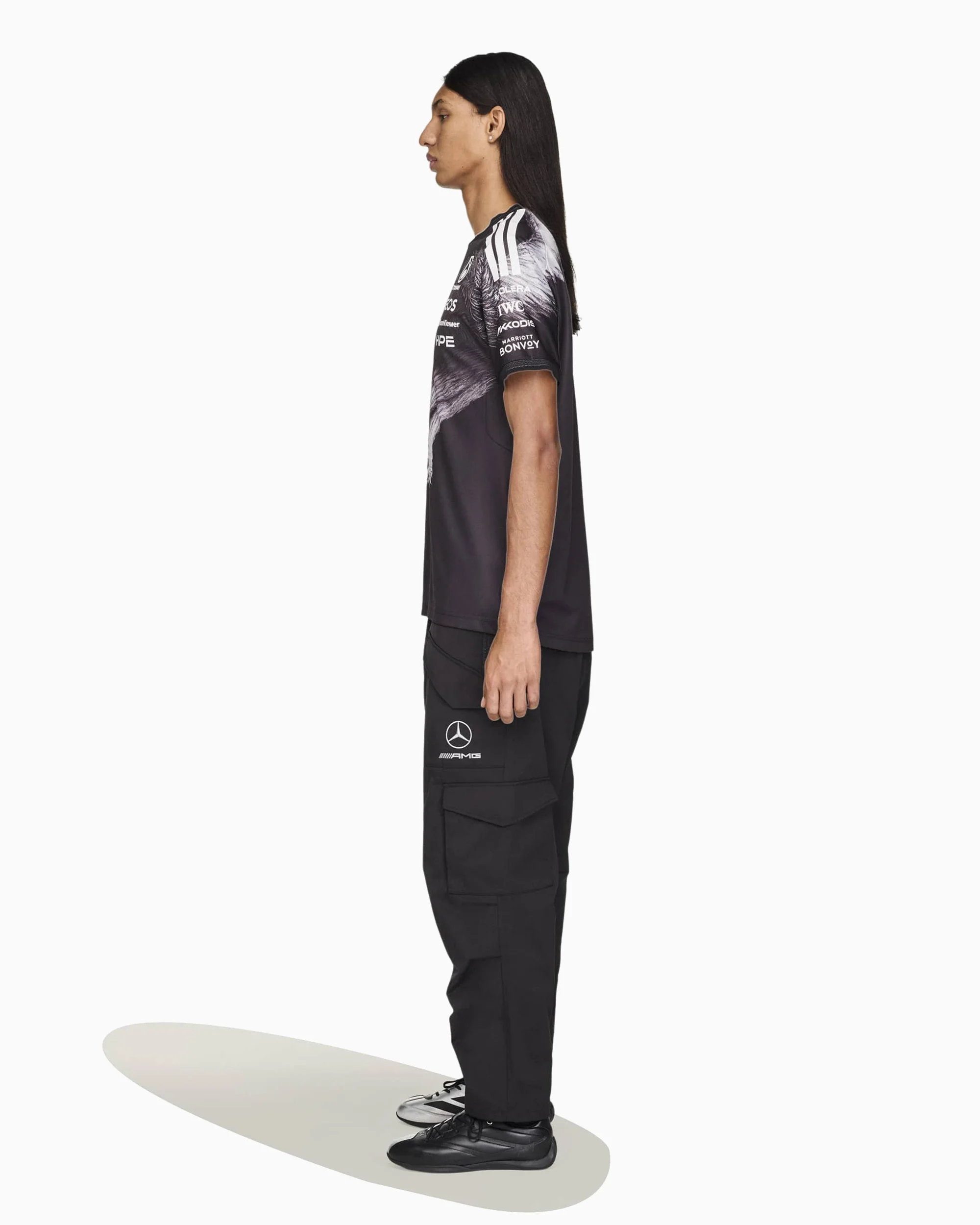 adidas Y-3 x Mercedes AMG Petronas Team F1 "Driver" Unisex T-Shirt mit Grafik - Image 4