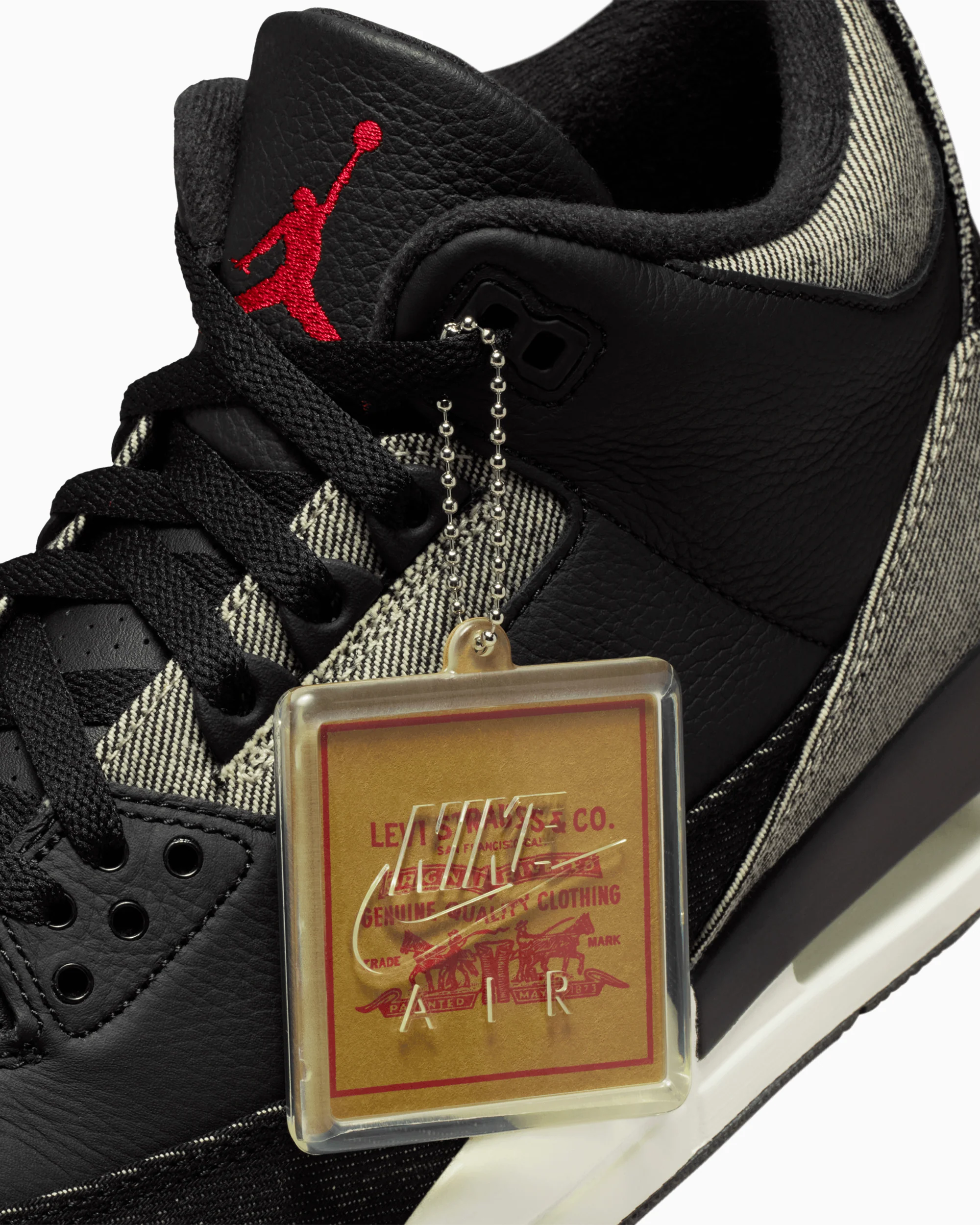 Air Jordan x Levi's 3 Retro "Black Denim" - Image 9