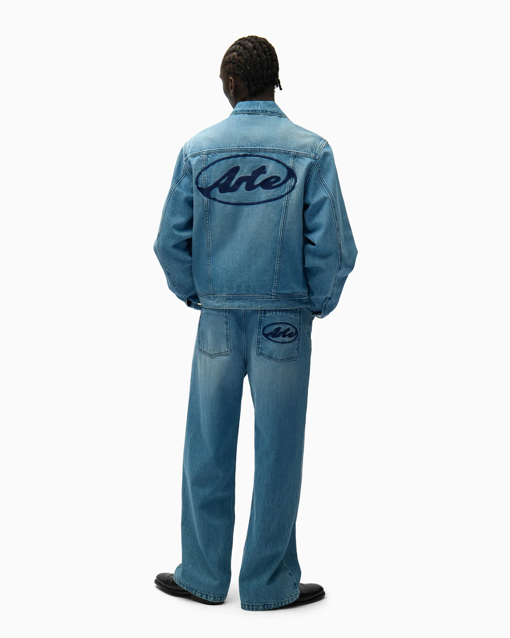 Arte Antwerp Circle Logo Herren-Denimjacke - Image 4