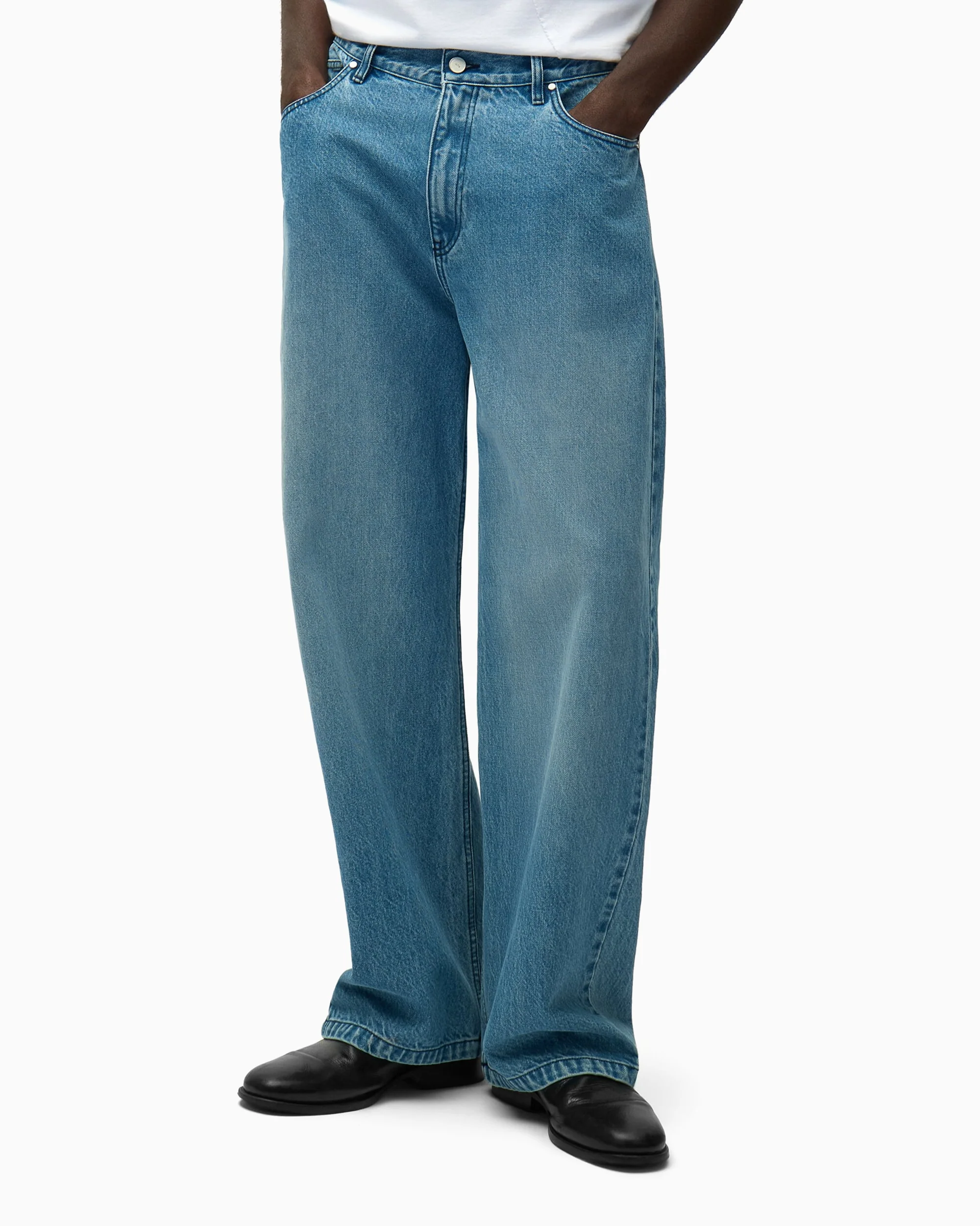 Arte Antwerp Circle Logo Relaxed Herren-Baggy Jeans