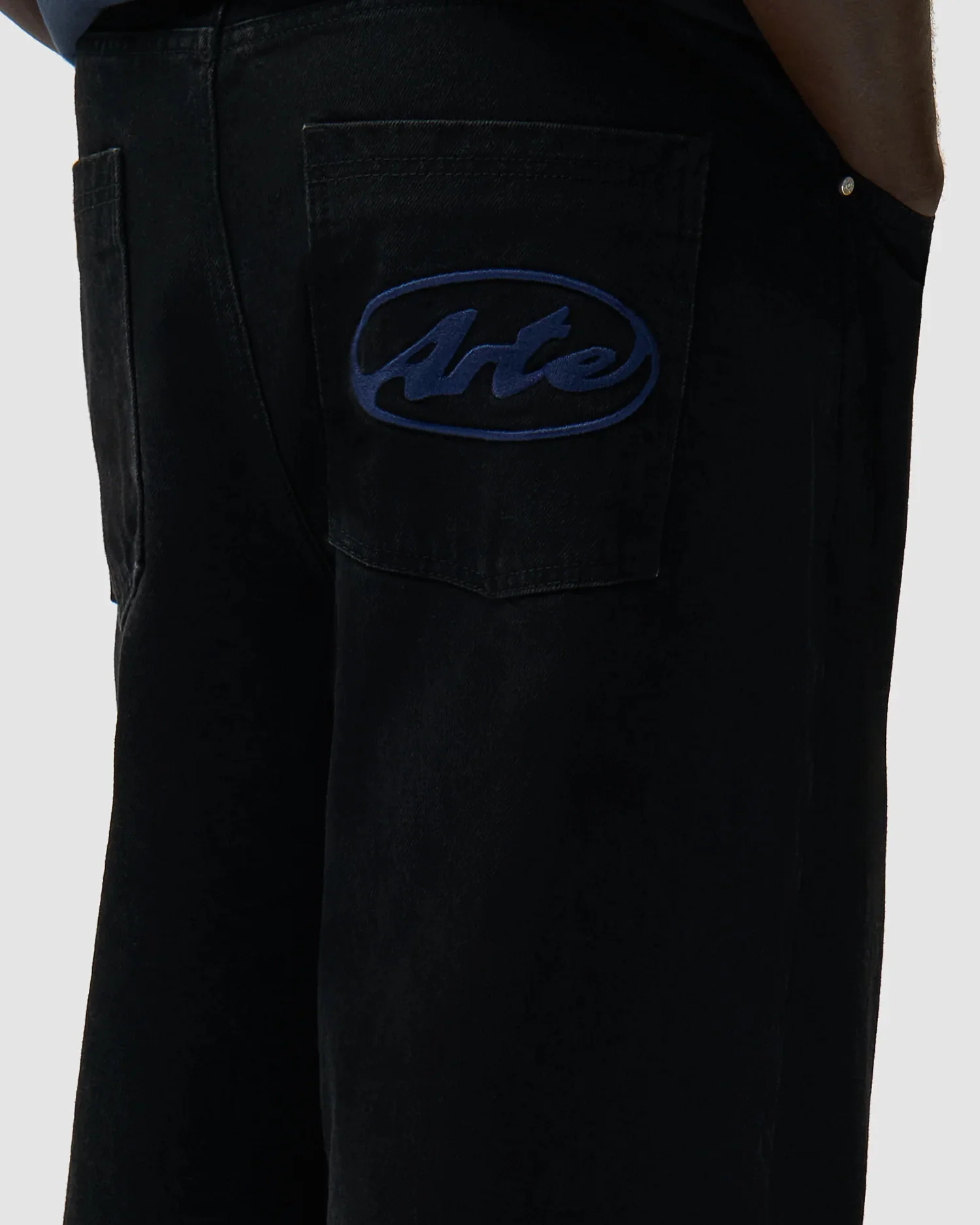 Arte Antwerp Circle Logo Relaxed Herren-Baggy Jeans - Image 4