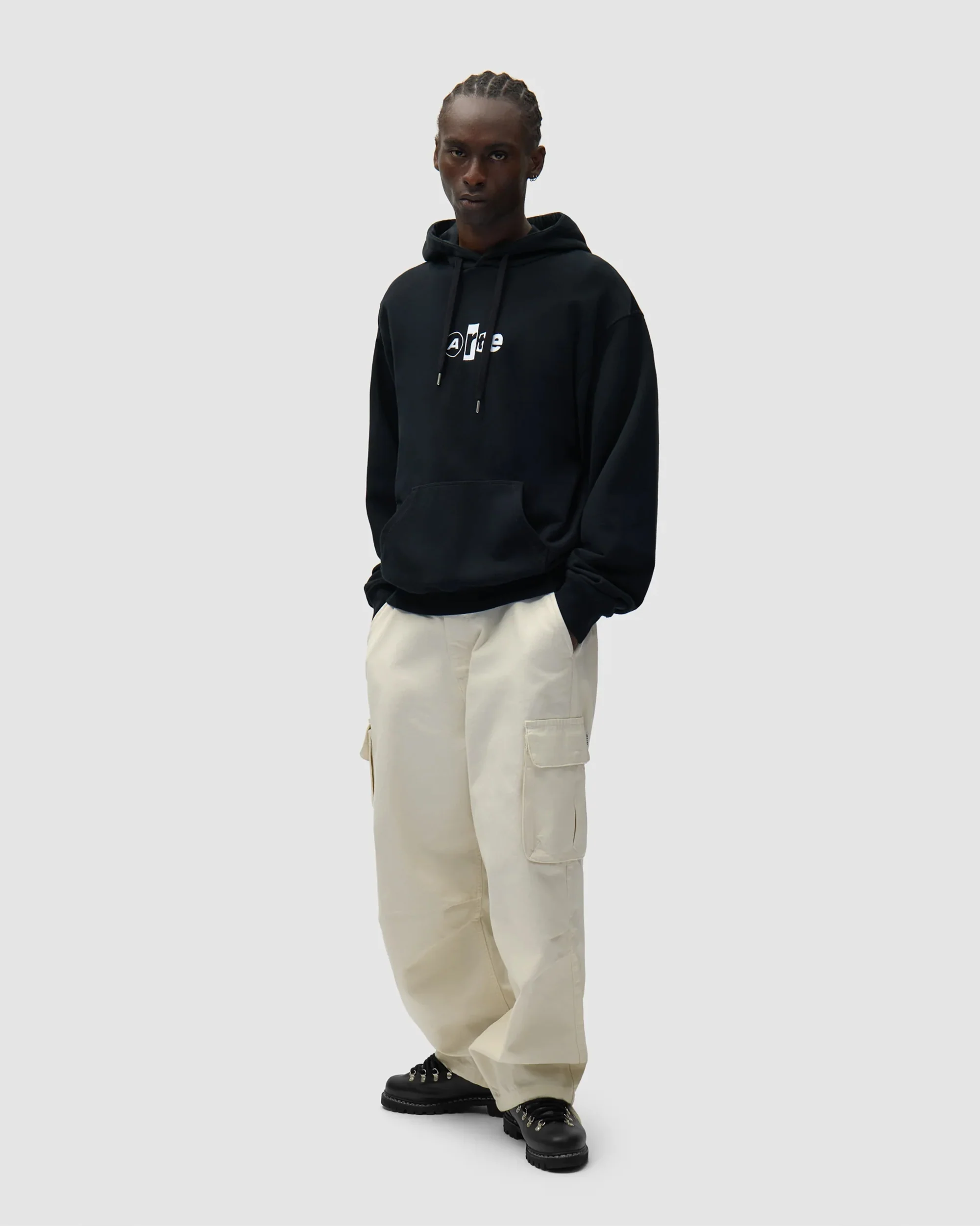 Arte Antwerp Collage Relaxed Herren-Hoodie mit Logo - Image 2