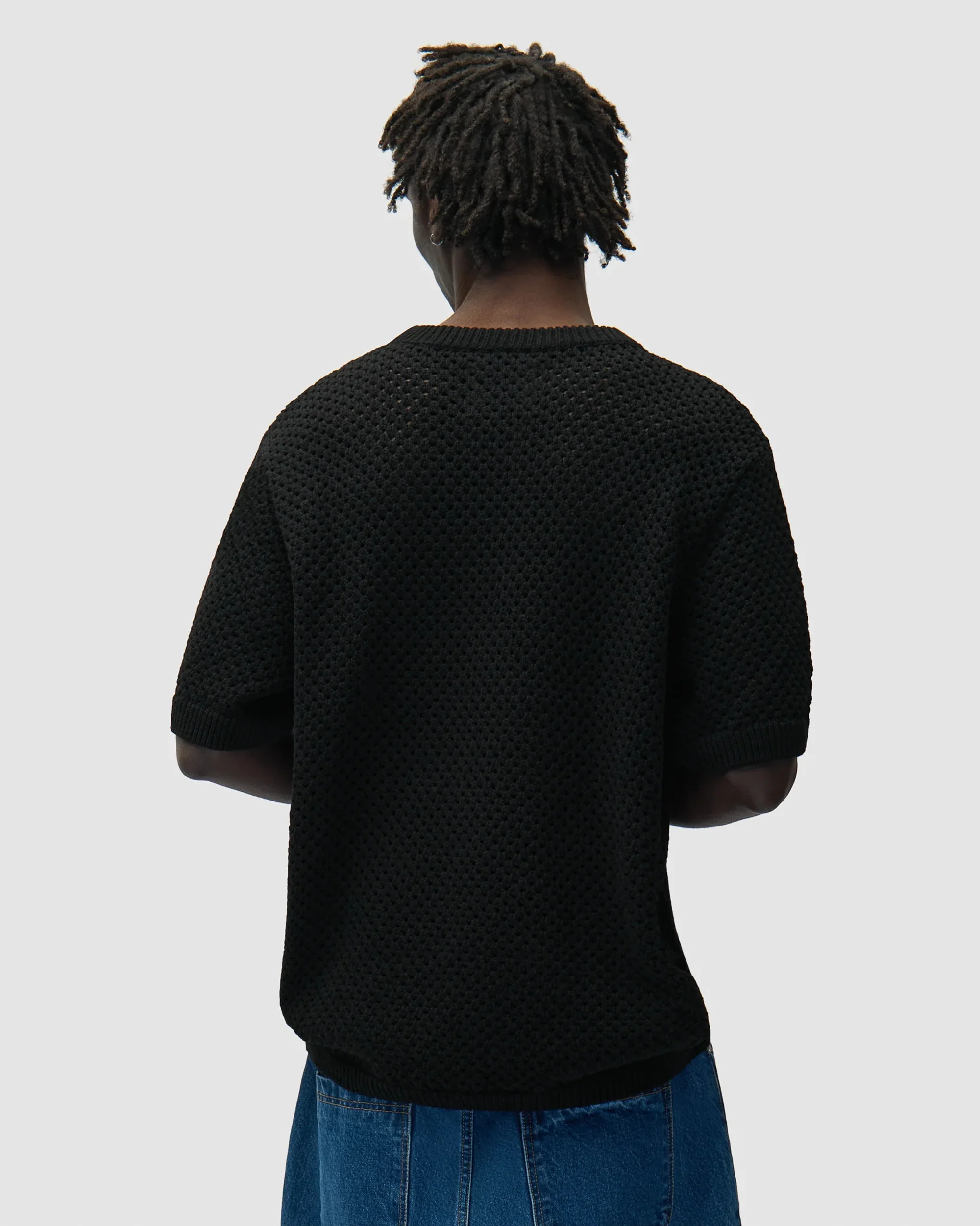 Arte Antwerp Crochet Relaxed Herren-T-Shirt mit halblangen Ärmeln - Image 6