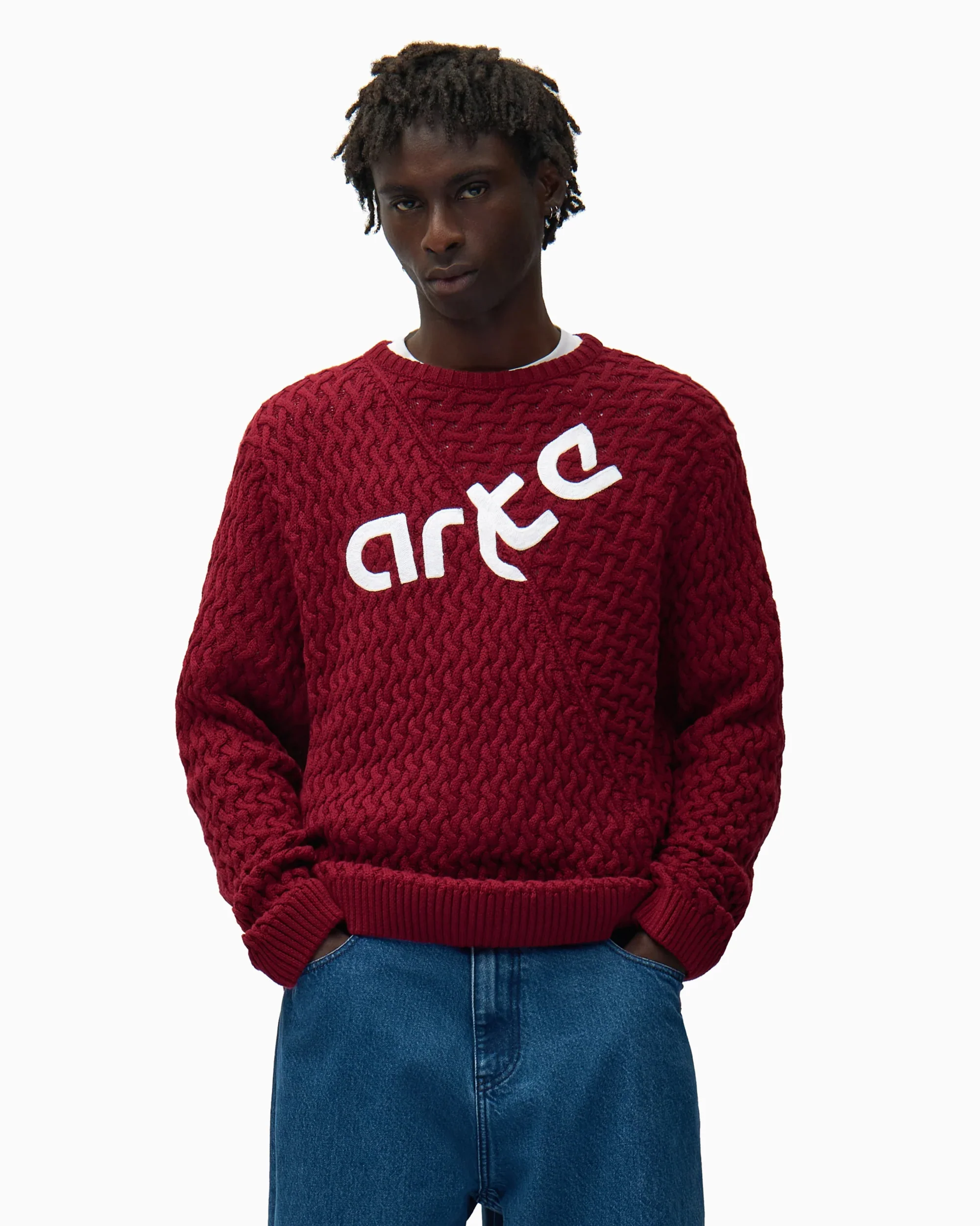 Arte Antwerp Distorted Herren-Pullover mit Logo