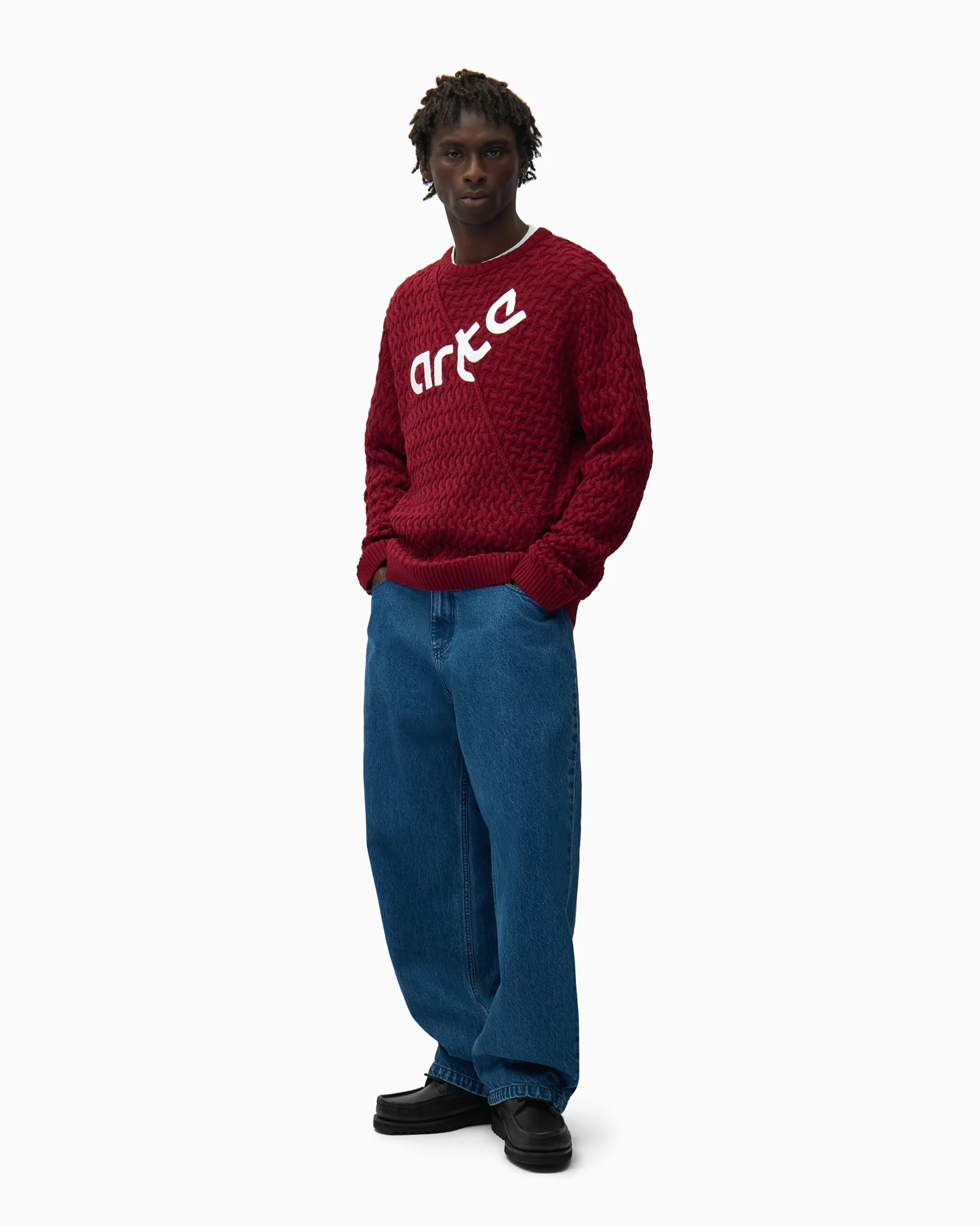 Arte Antwerp Distorted Herren-Pullover mit Logo - Image 2