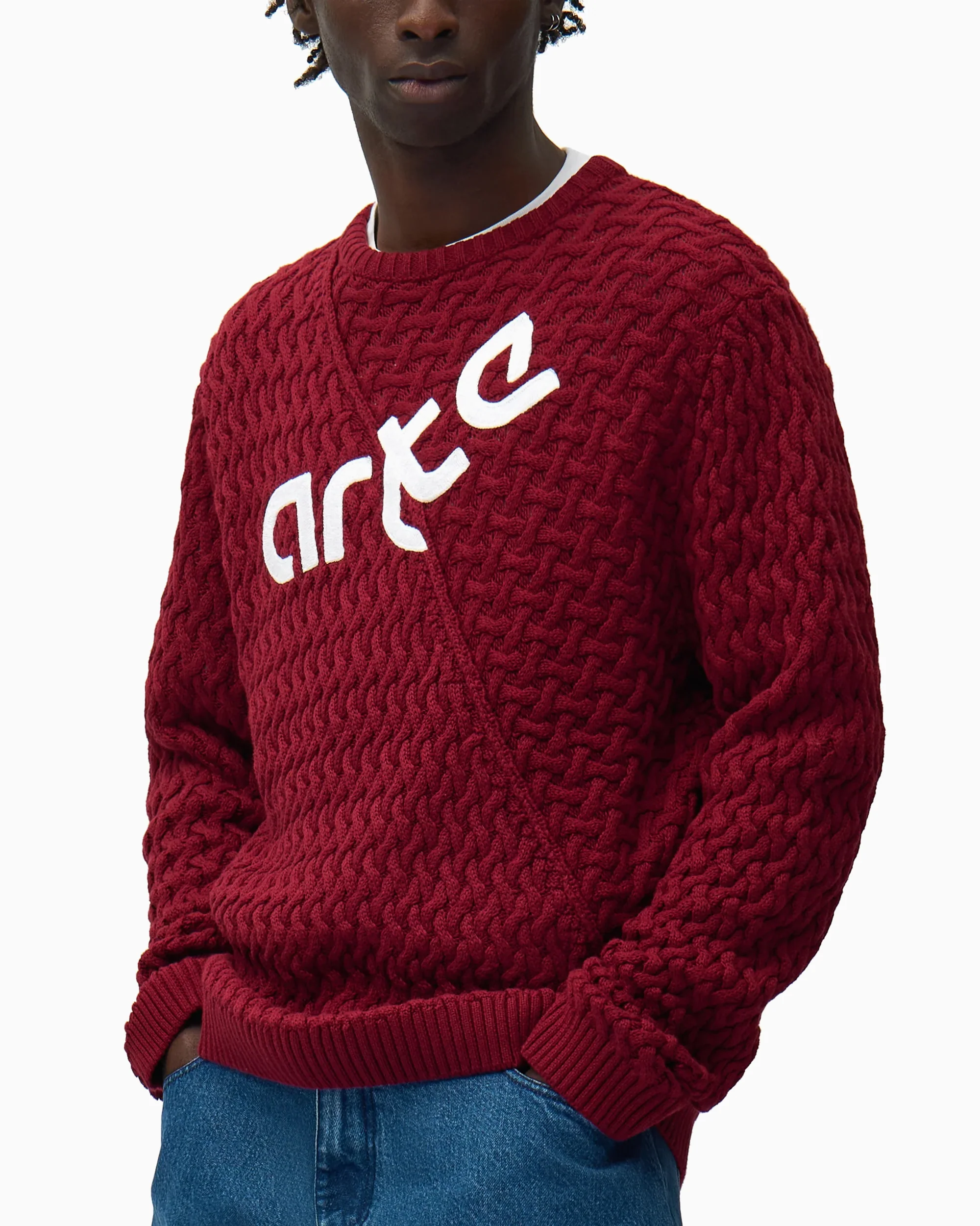 Arte Antwerp Distorted Herren-Pullover mit Logo - Image 3
