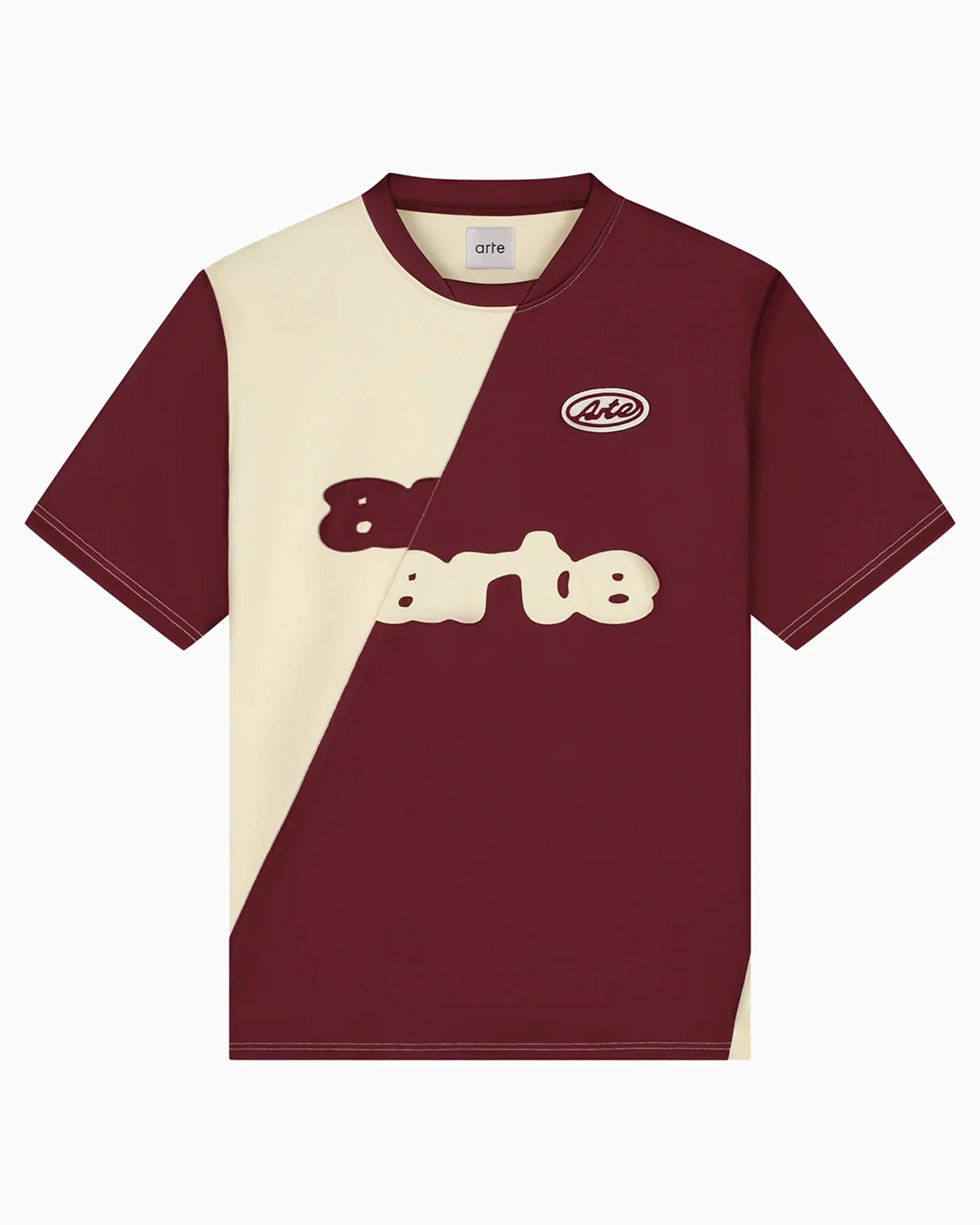 Arte Antwerp Football Relaxed Herren-T-Shirt mit bestickt
