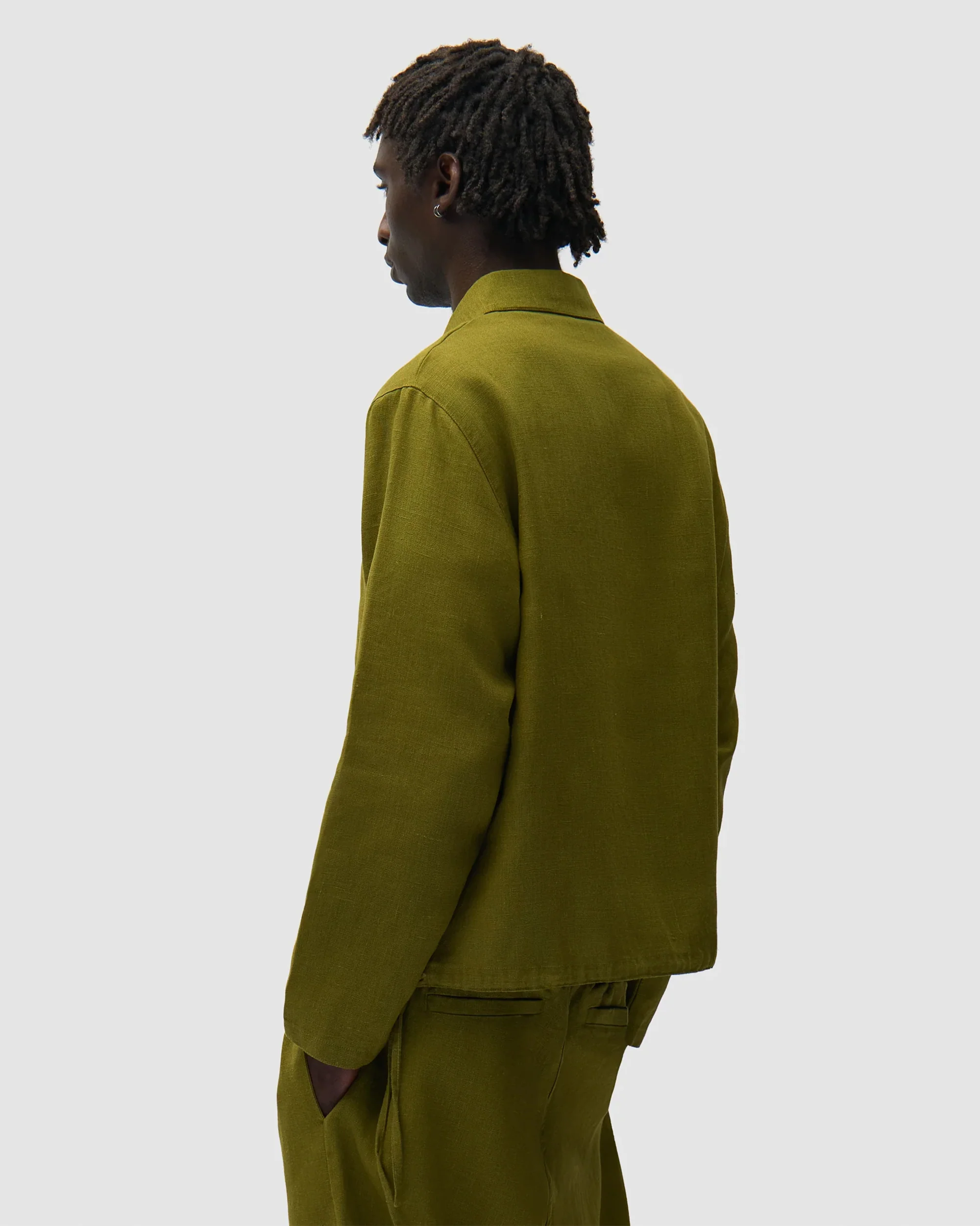 Arte Antwerp Linen Relaxed Herren-Sweatshirt mit halbem Reißverschluss - Image 6