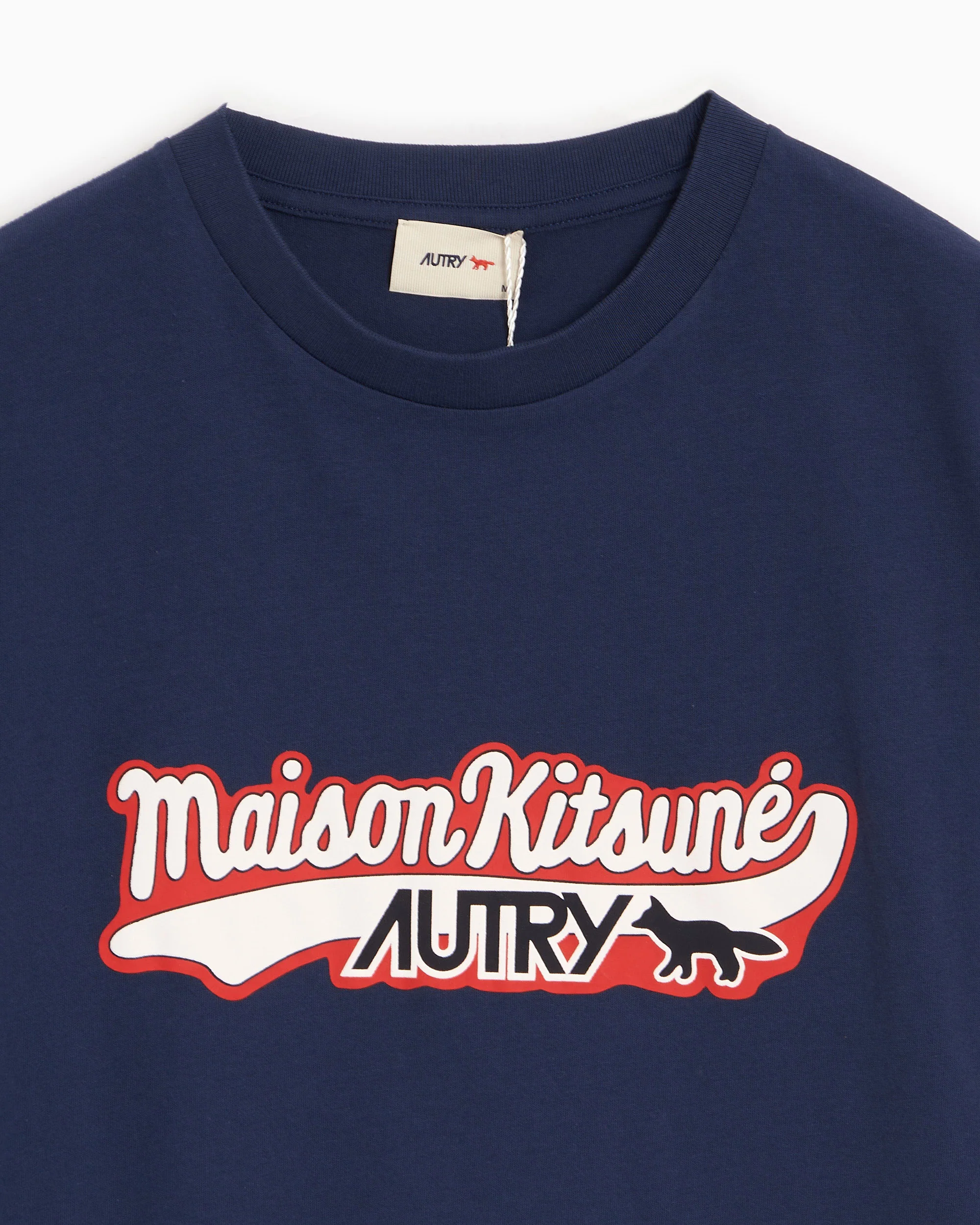Autry x Maison Kitsuné Varsity Herren-T-Shirt mit Logo - Image 2