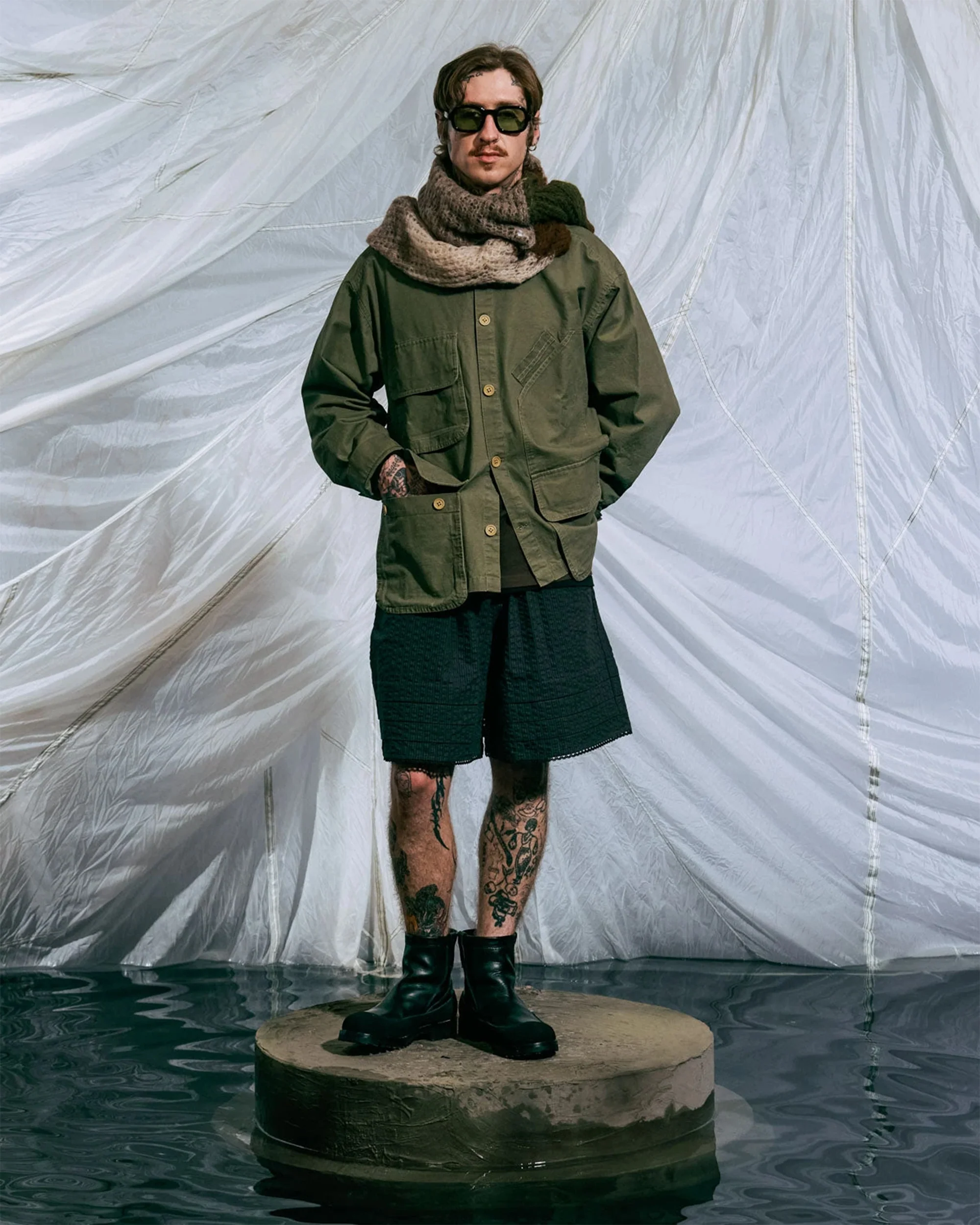 Brain Dead Military Relaxed Herren-Leichte Jacke - Image 2
