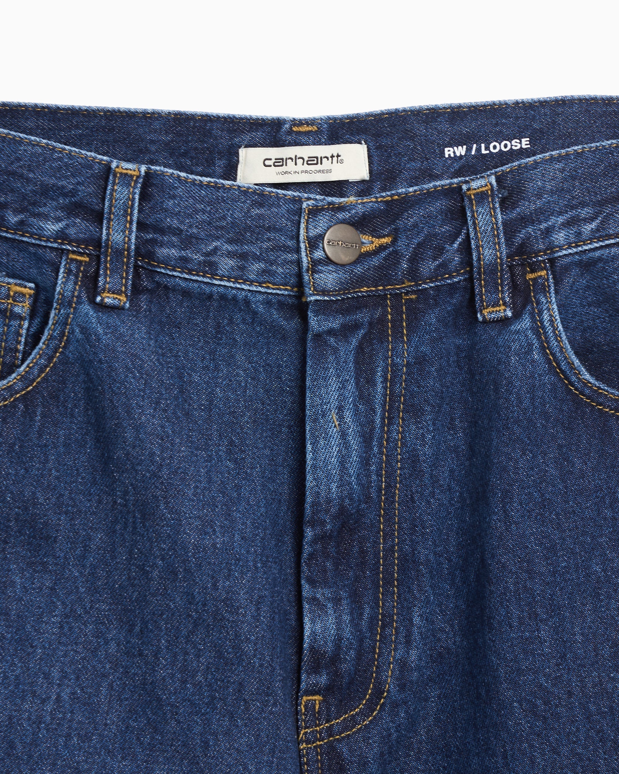 Carhartt WIP  Brandon Women's Pants Relaxed Unisex Jeans - Image 3