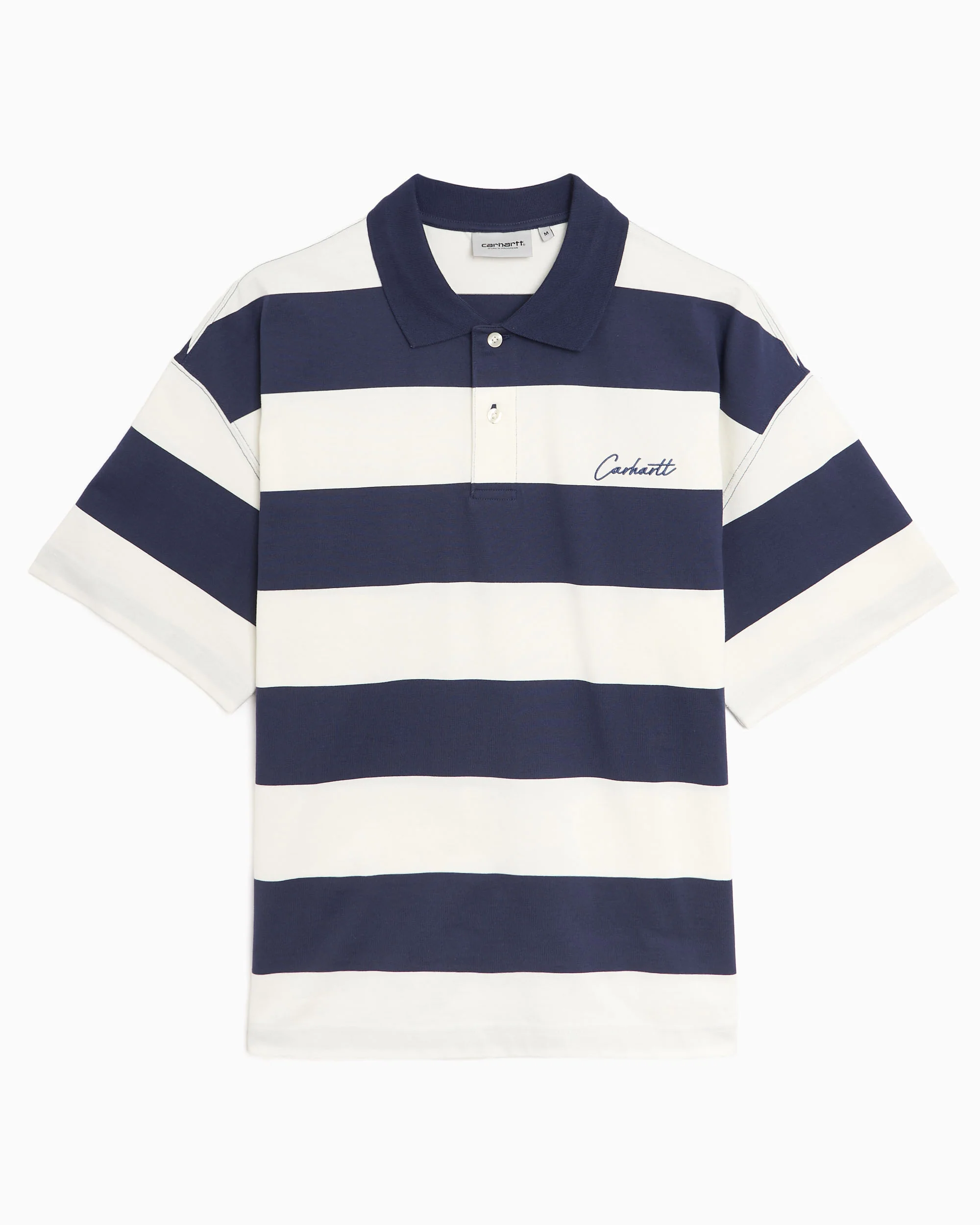 Carhartt WIP Delray Boxy Herren-Poloshirt mit Streifen