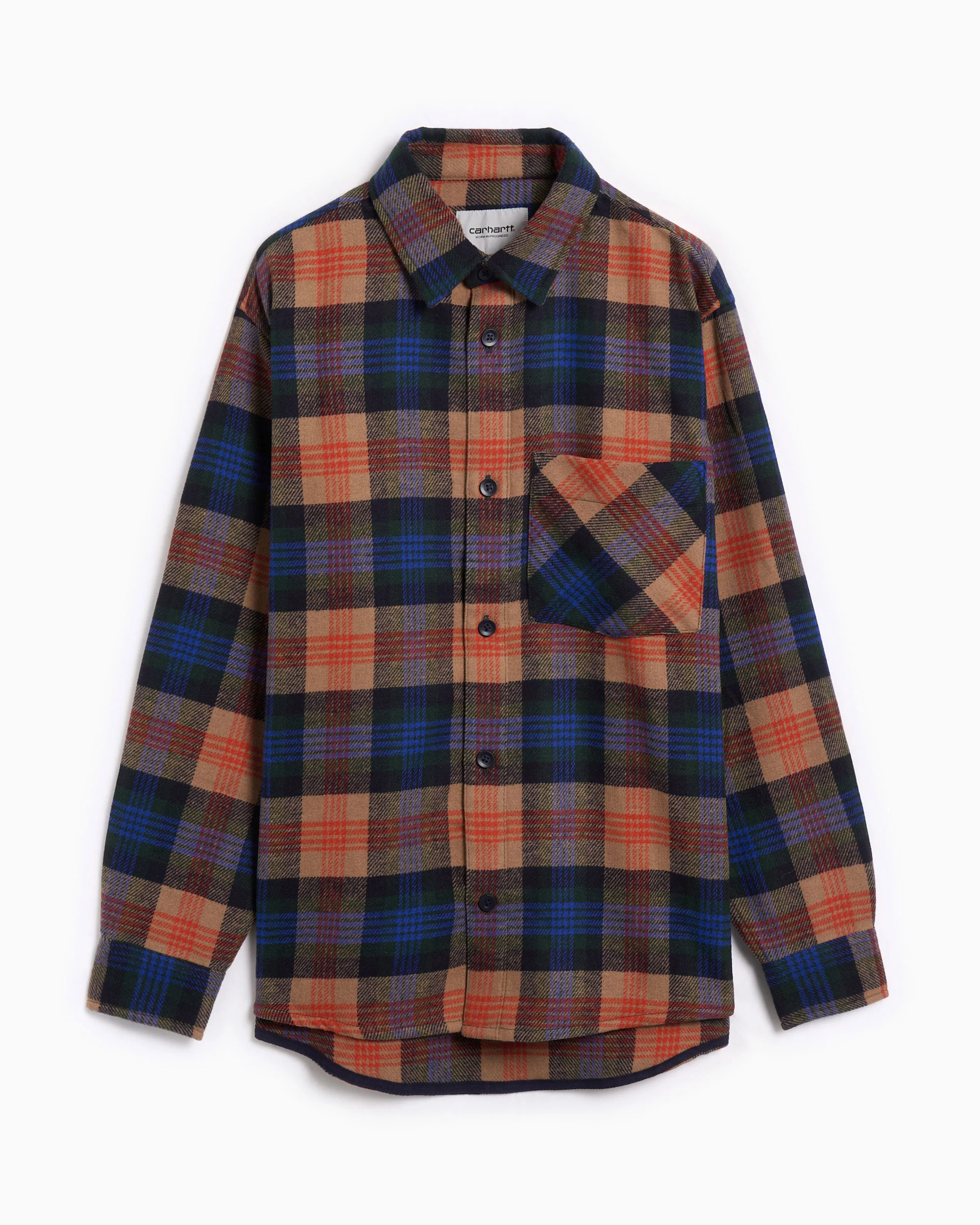 Carhartt WIP Dern Long Sleeve Relaxed Herren-Hemd mit Karos