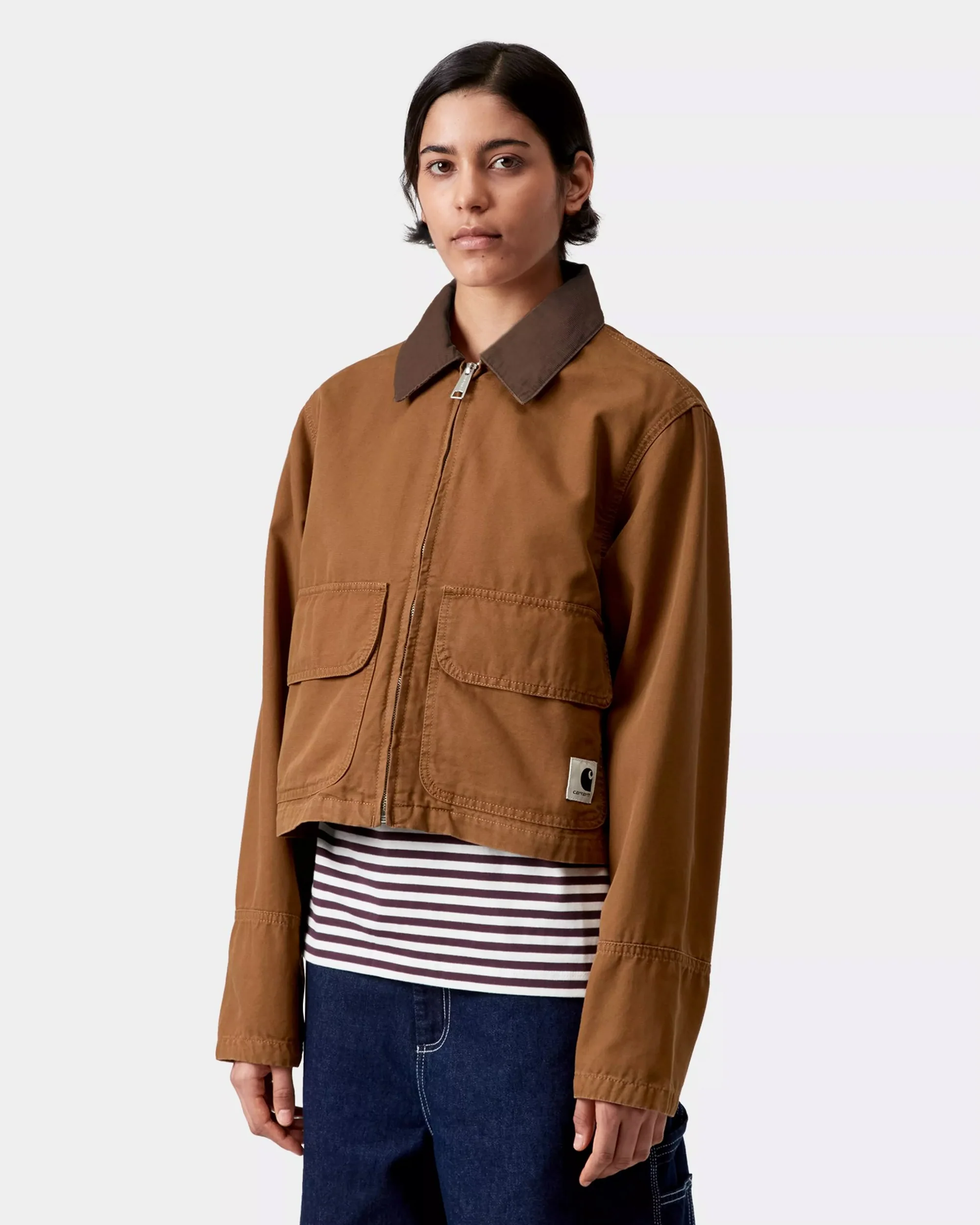 Carhartt WIP Prescott Crop Damen-Work-Jacke - Image 4