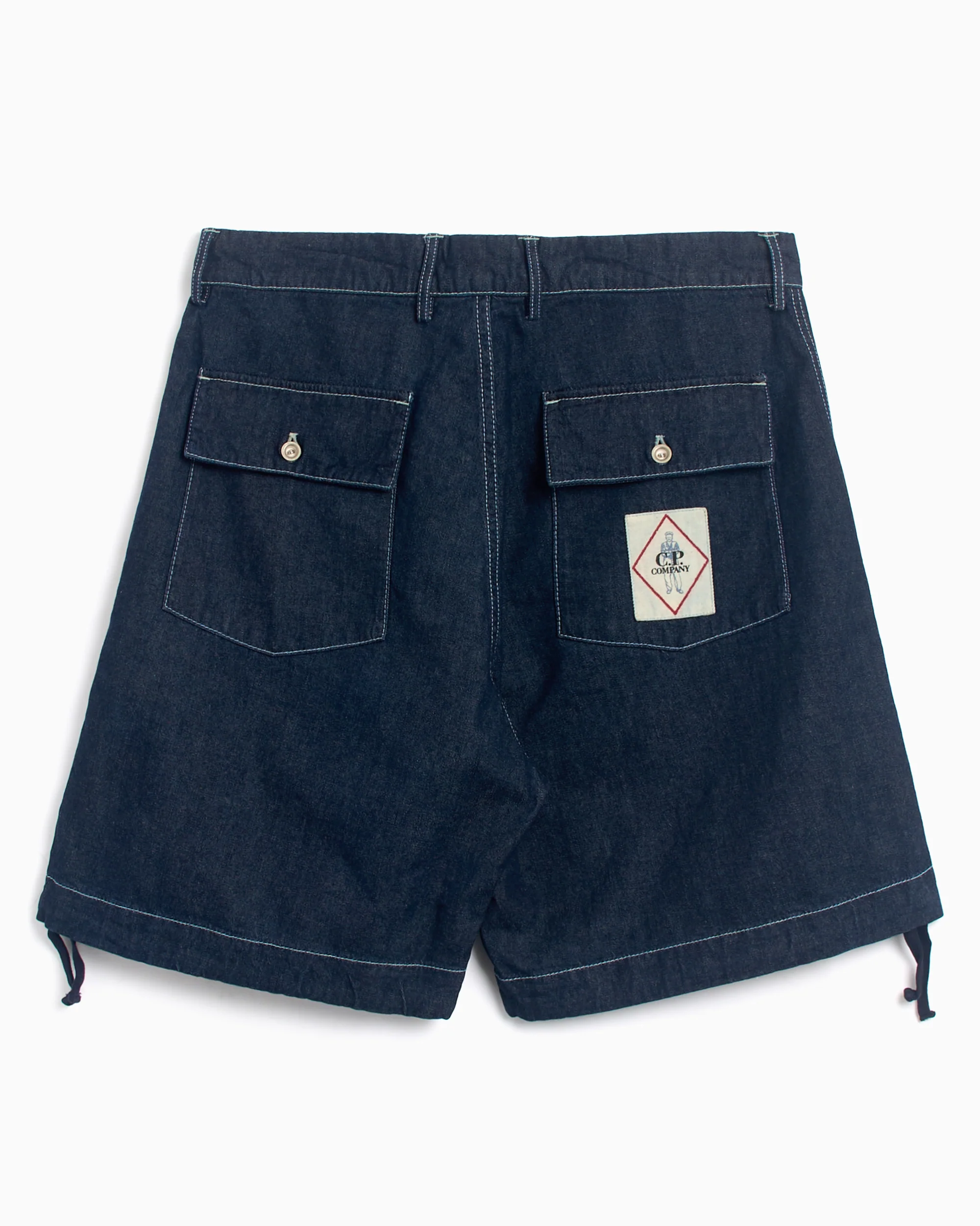 CP Company Men's Logo Patch Denim Shorts Herren-Shorts - Image 4