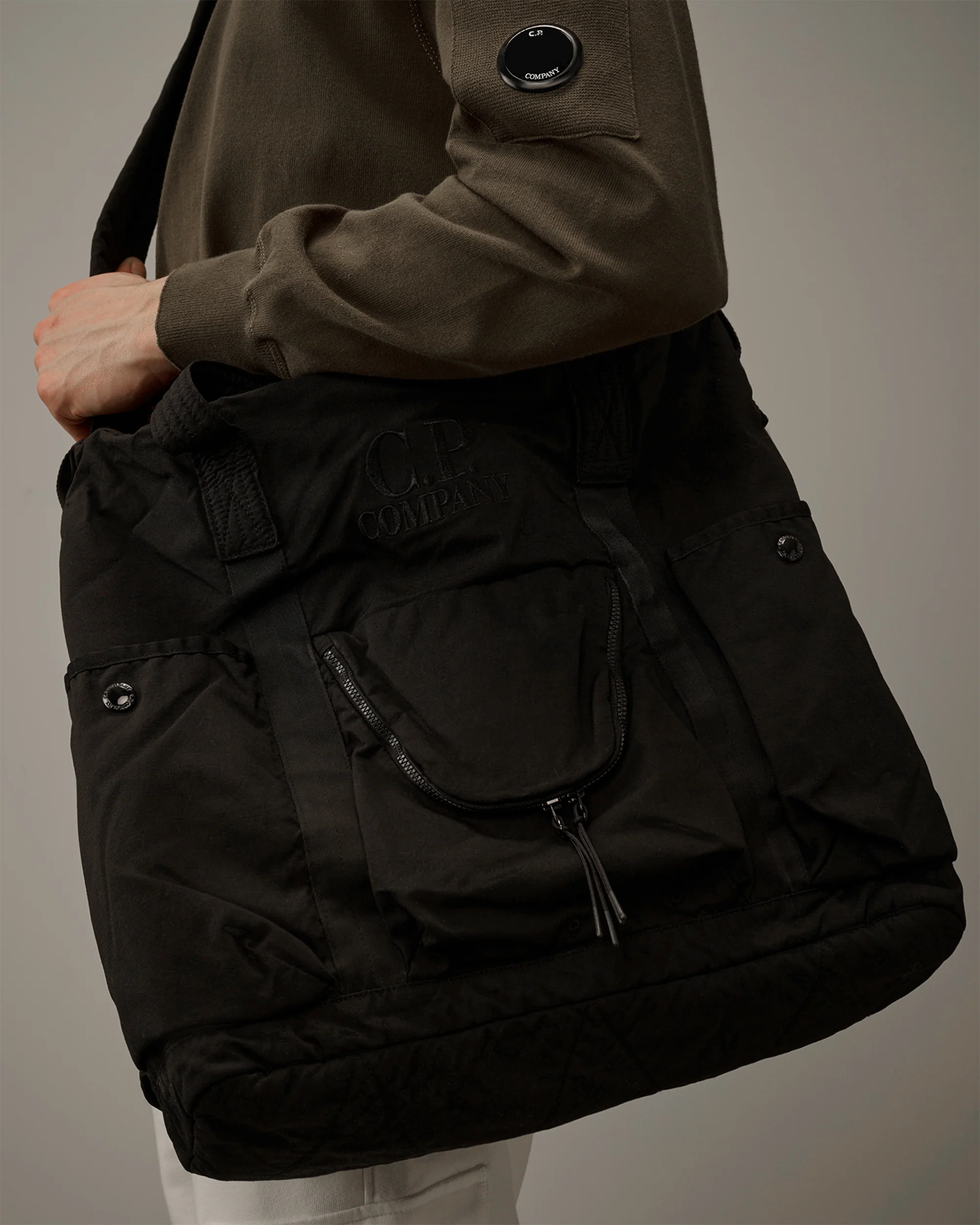 CP Company Twill Unisex Tote Bag - Image 3