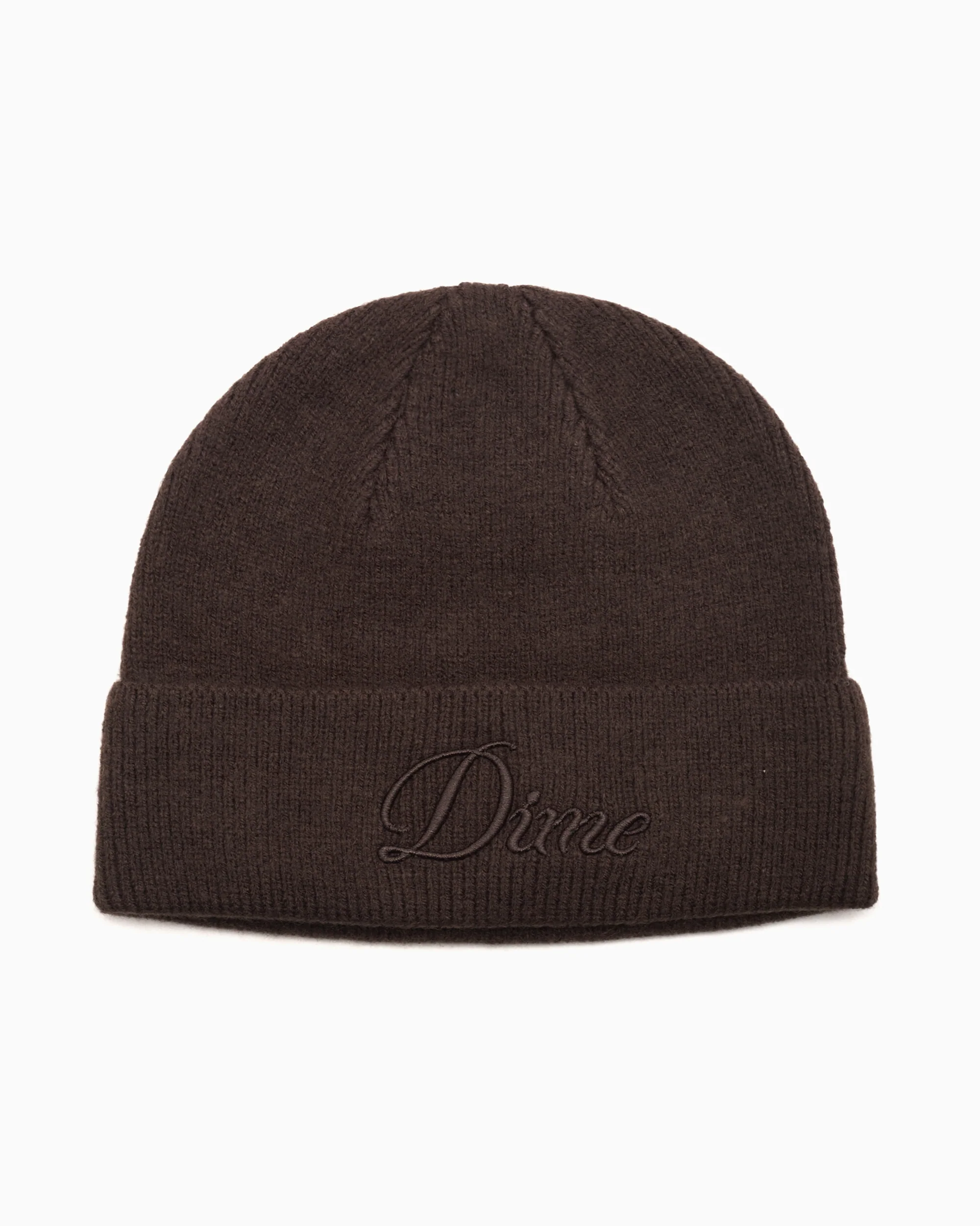 Dime MTL Cursive Unisex Wool Fold Beanie Unisex Mütze